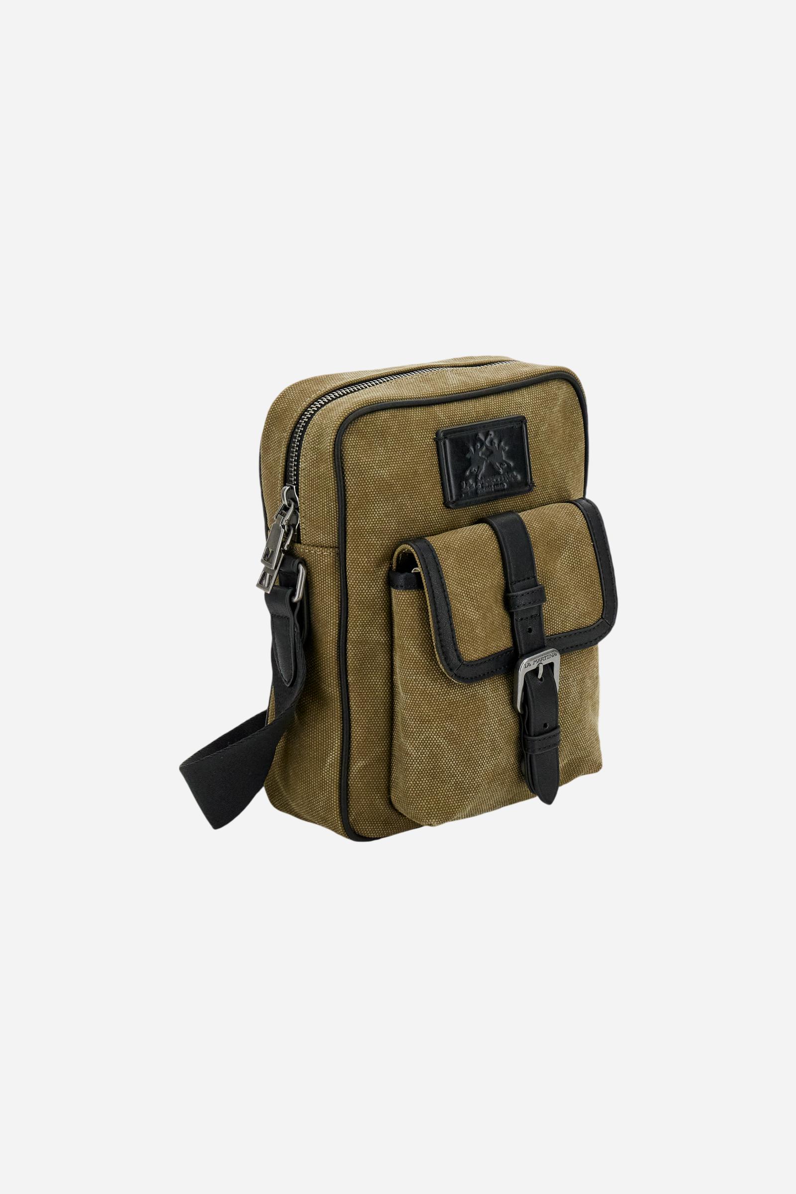 Herren Umhängetasche aus gewaschenem Canvas – Wonderlust Purse - Image 3
