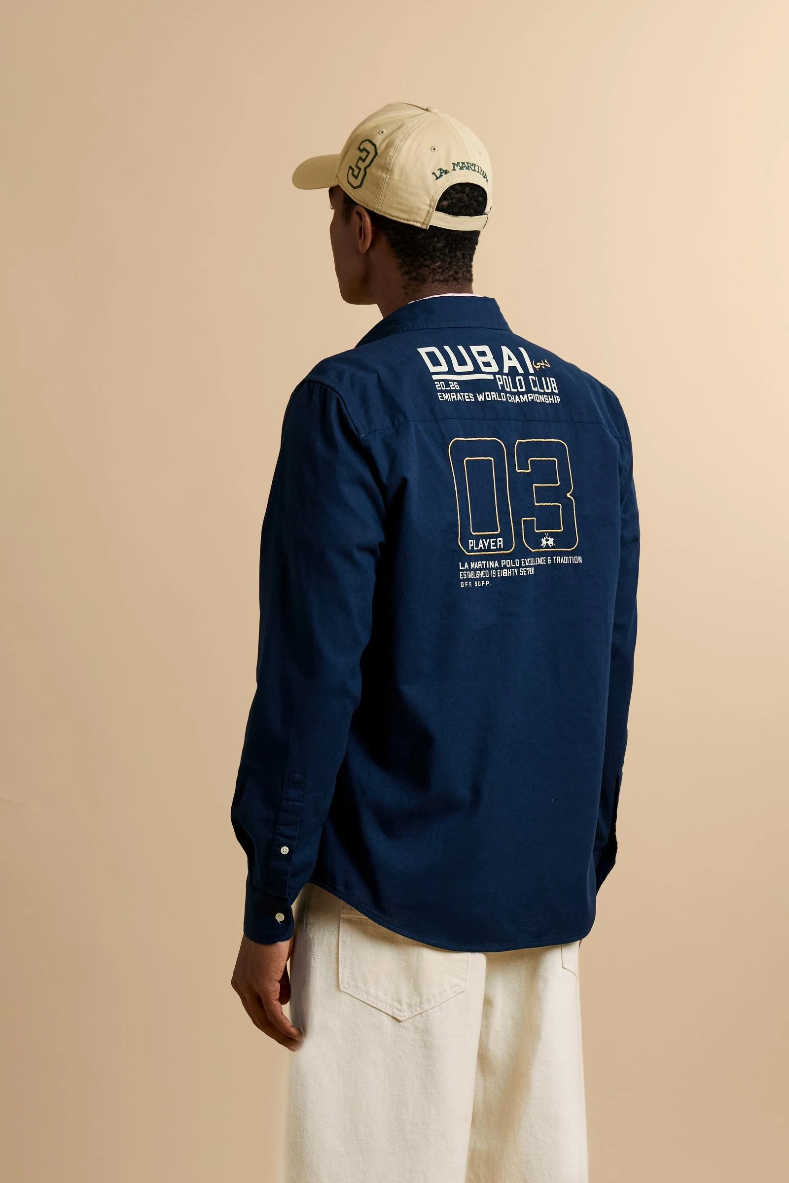 Herrenhemd aus Baumwolle und Leinen Dubai Polo Club - Celso - Image 4