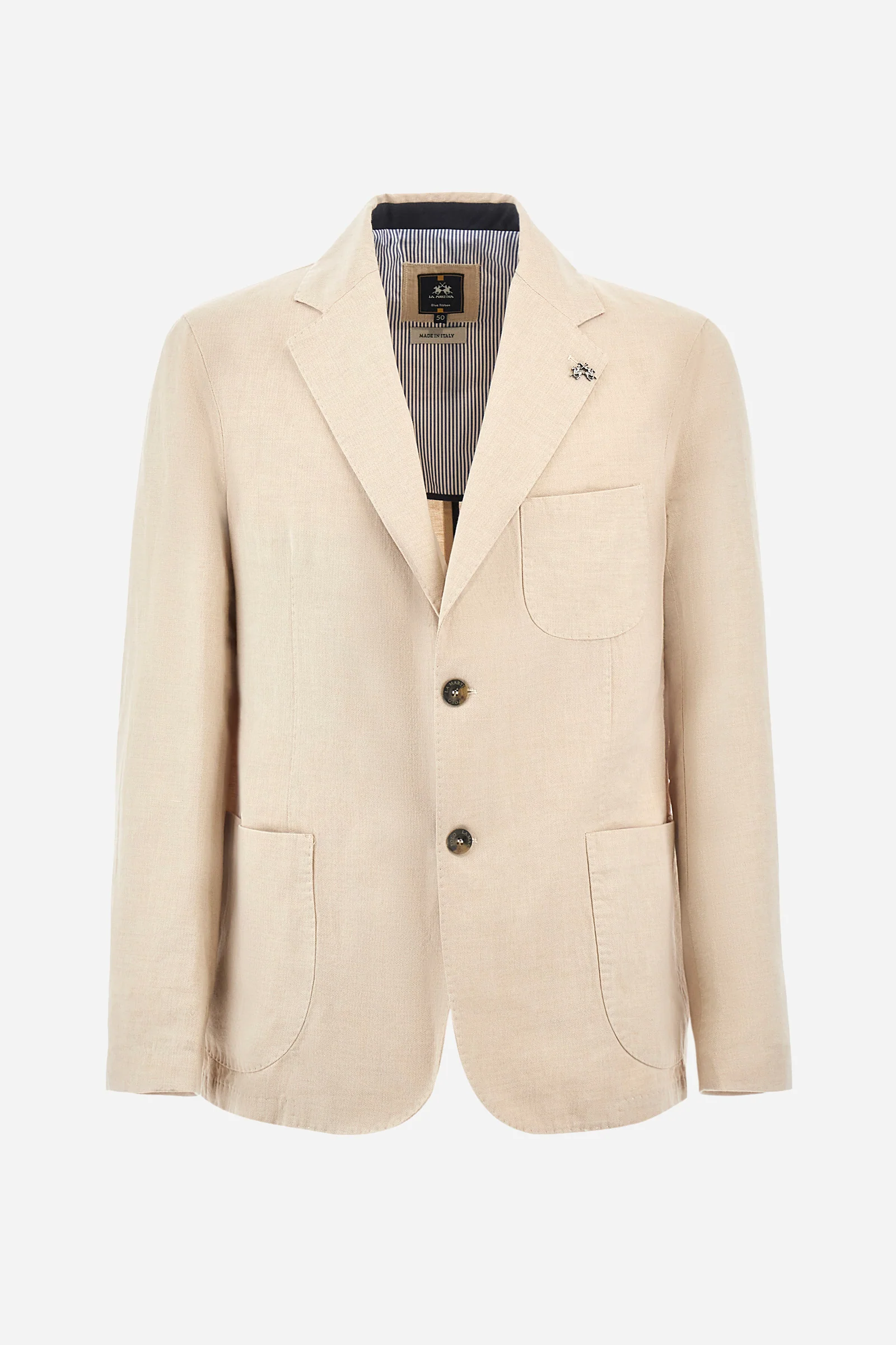 Herrenjacke aus Baumwoll-Leinen-Mix, Blazer-Modell im Regular Fit - Image 5