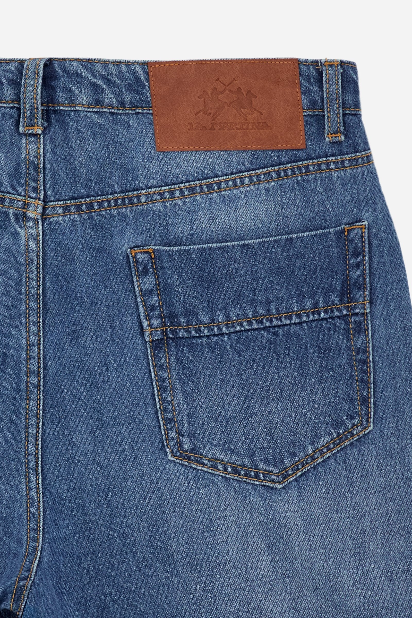 Herrenjeans aus Denim in mittlerer Waschung Regular Fit aus Baumwolle – Carl - Image 7