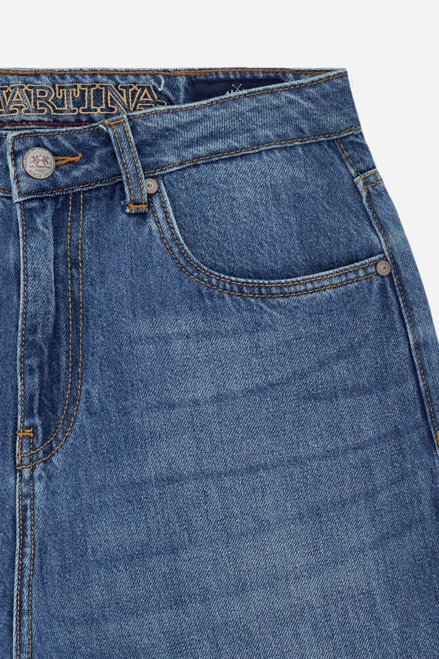 Herrenjeans aus Denim in mittlerer Waschung Regular Fit aus Baumwolle – Carl - Image 8