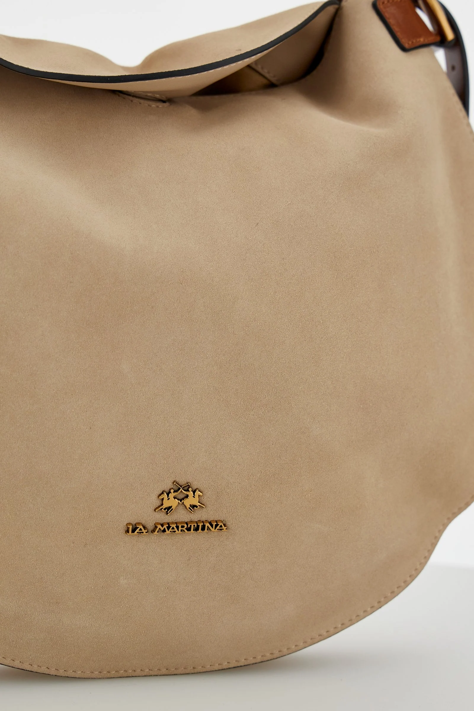 Hobo-Bag aus Veloursleder mit Lederdetails - Luna Hobo - Image 6