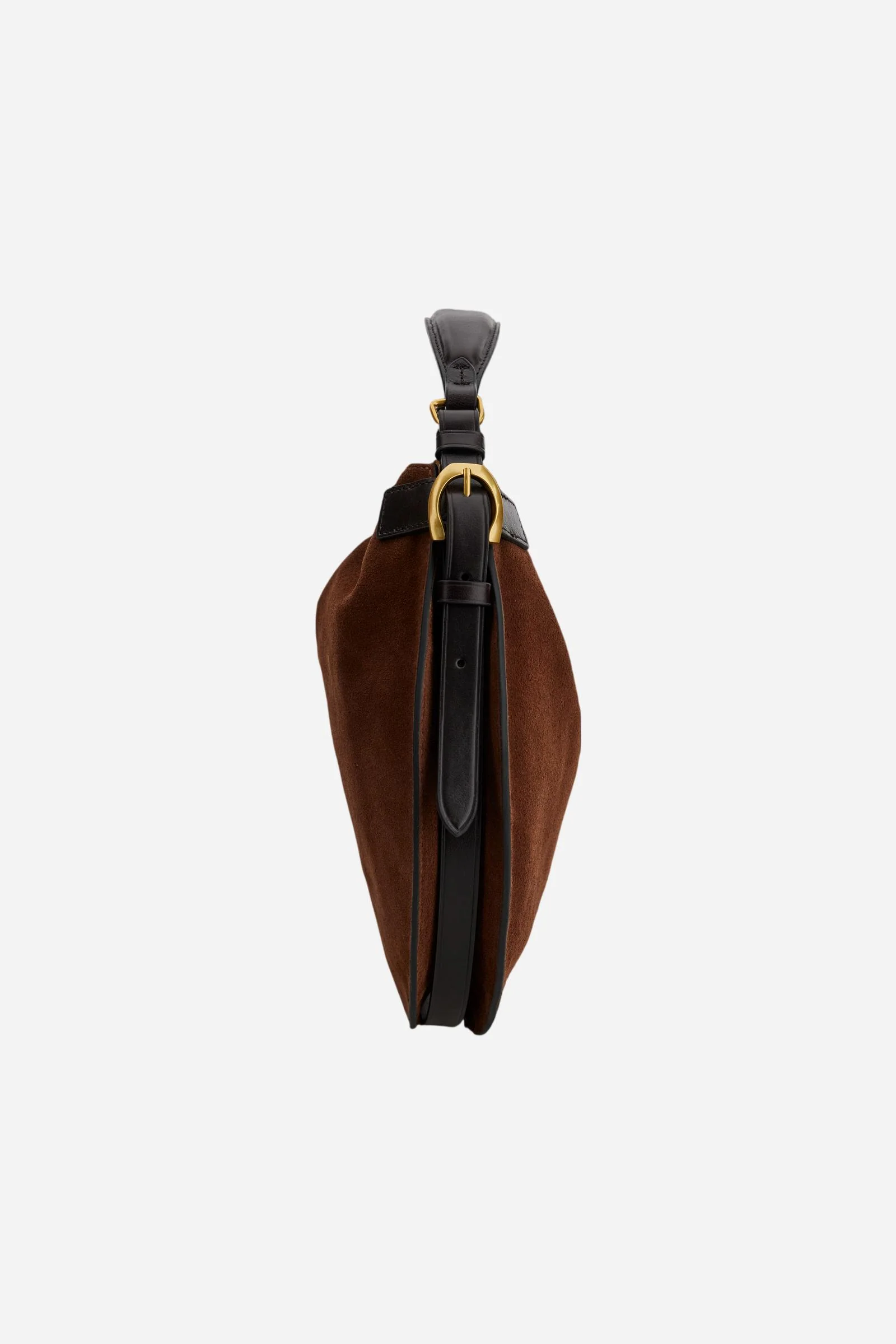 Hobo-Bag aus Veloursleder mit Lederdetails - Luna Hobo - Image 5