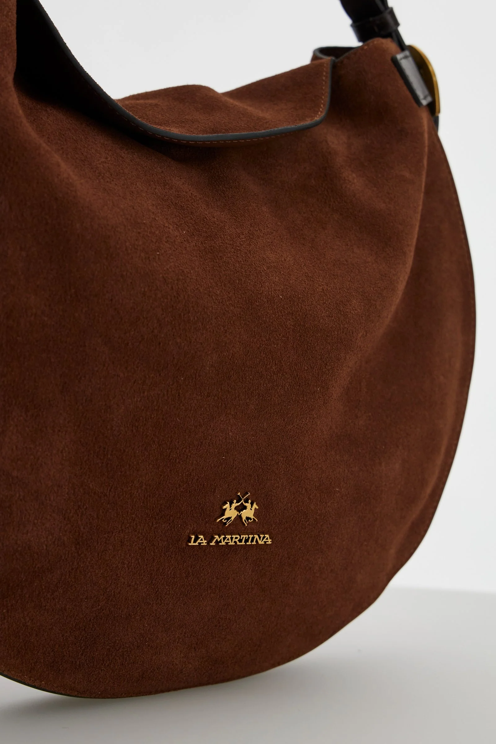 Hobo-Bag aus Veloursleder mit Lederdetails - Luna Hobo - Image 6