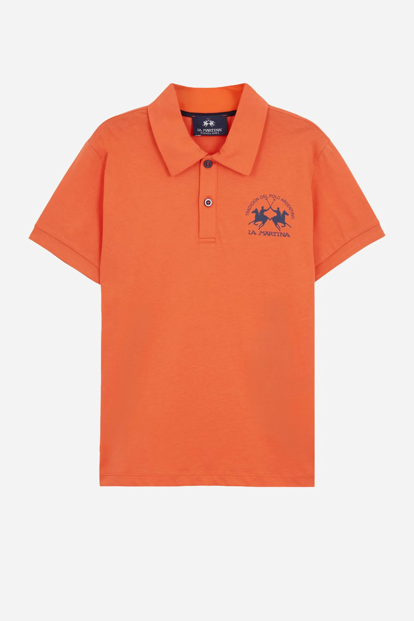 Jungen-Poloshirt aus Baumwolle mit Team-Logo