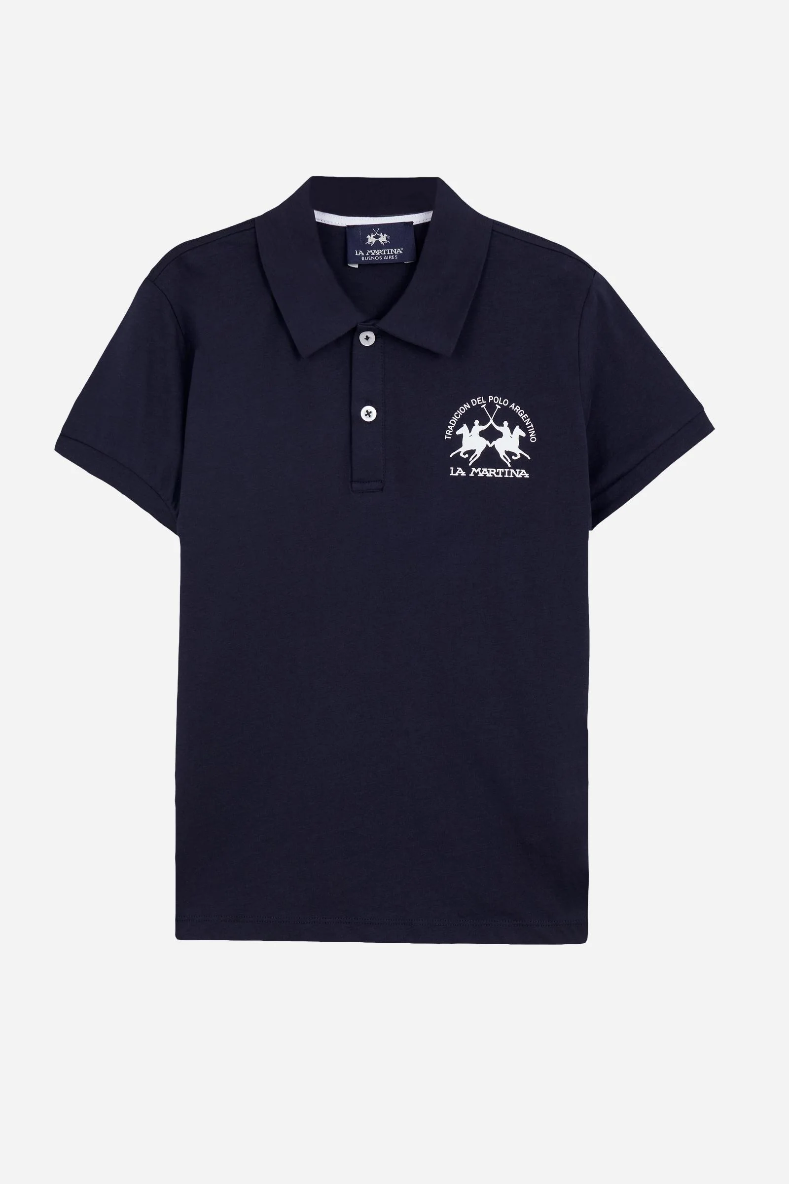 Jungen-Poloshirt aus Baumwolle mit Team-Logo