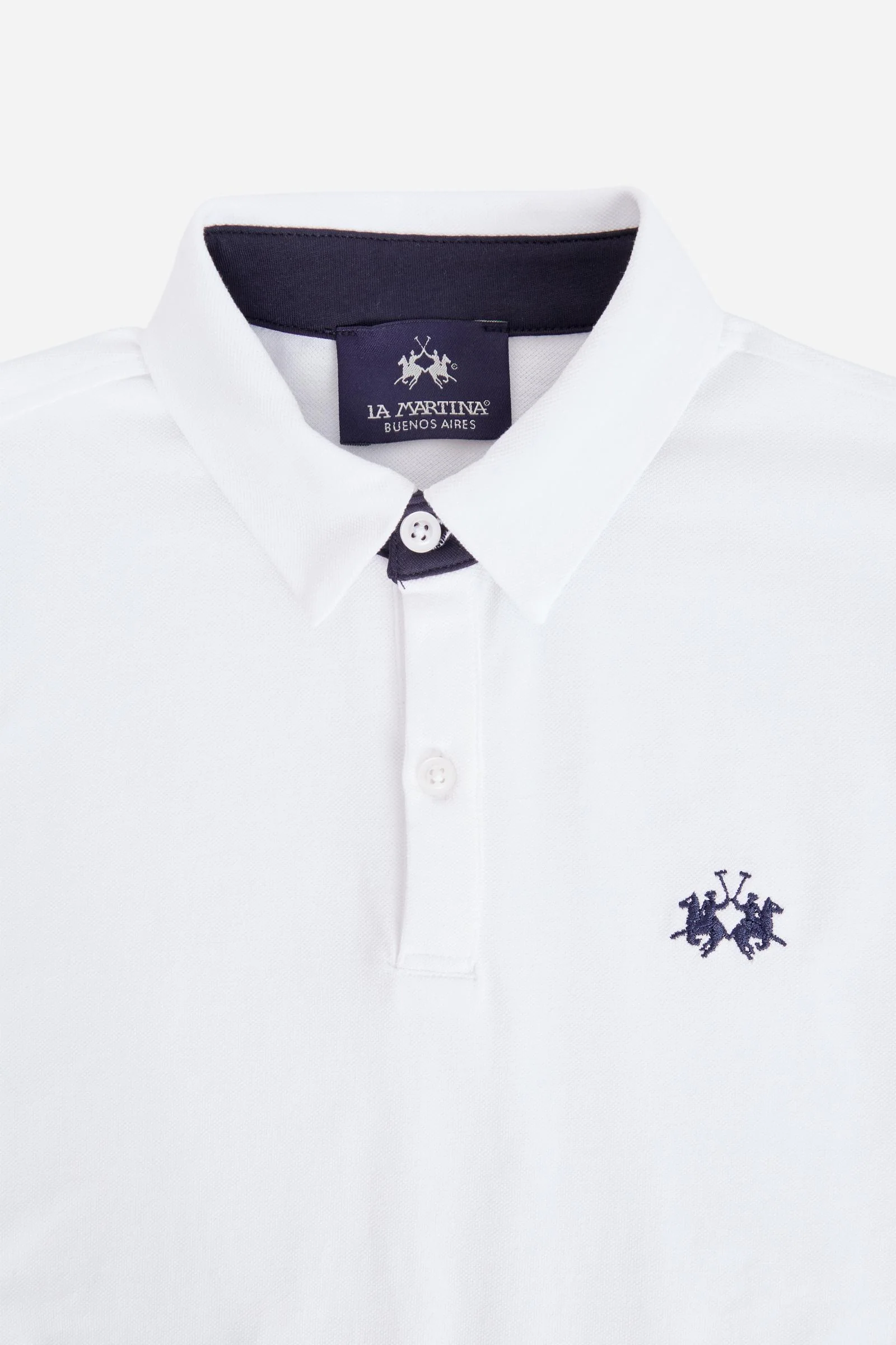 Jungen-Poloshirt aus Piqué mit mehrfarbigem Logo - Image 3