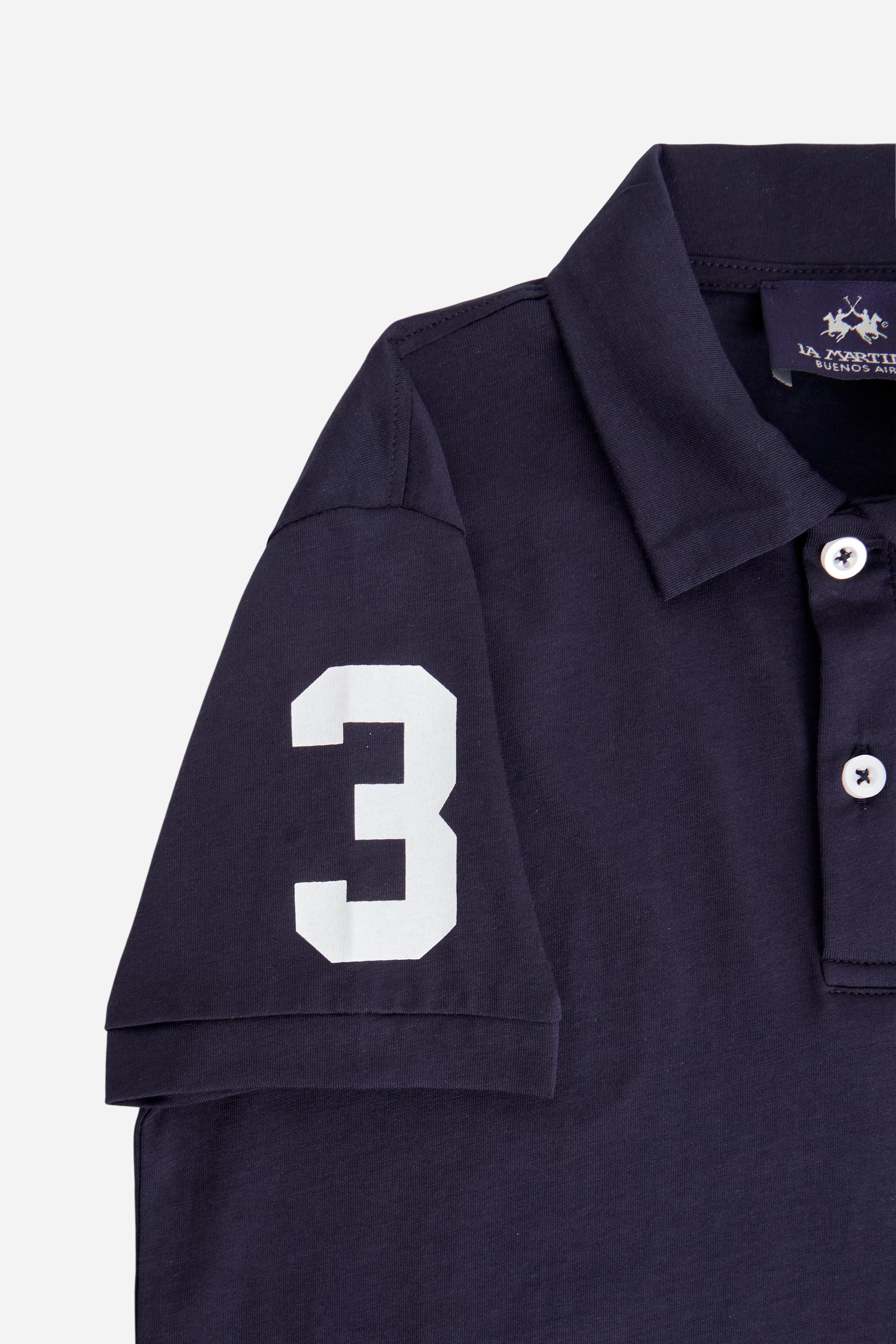 Jungen-Poloshirt mit Nummer am Ärmel - Image 3