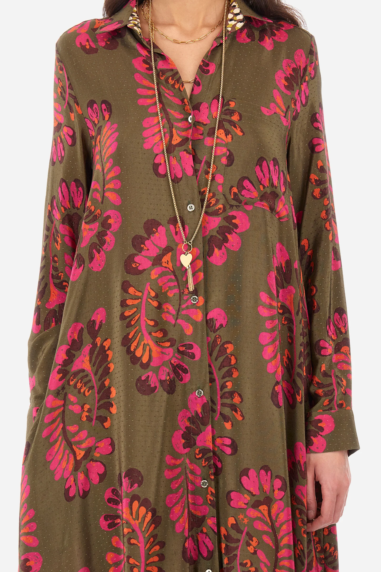 Kleid aus Synthetikgewebe Regular Fit - Yasmeena - Image 3