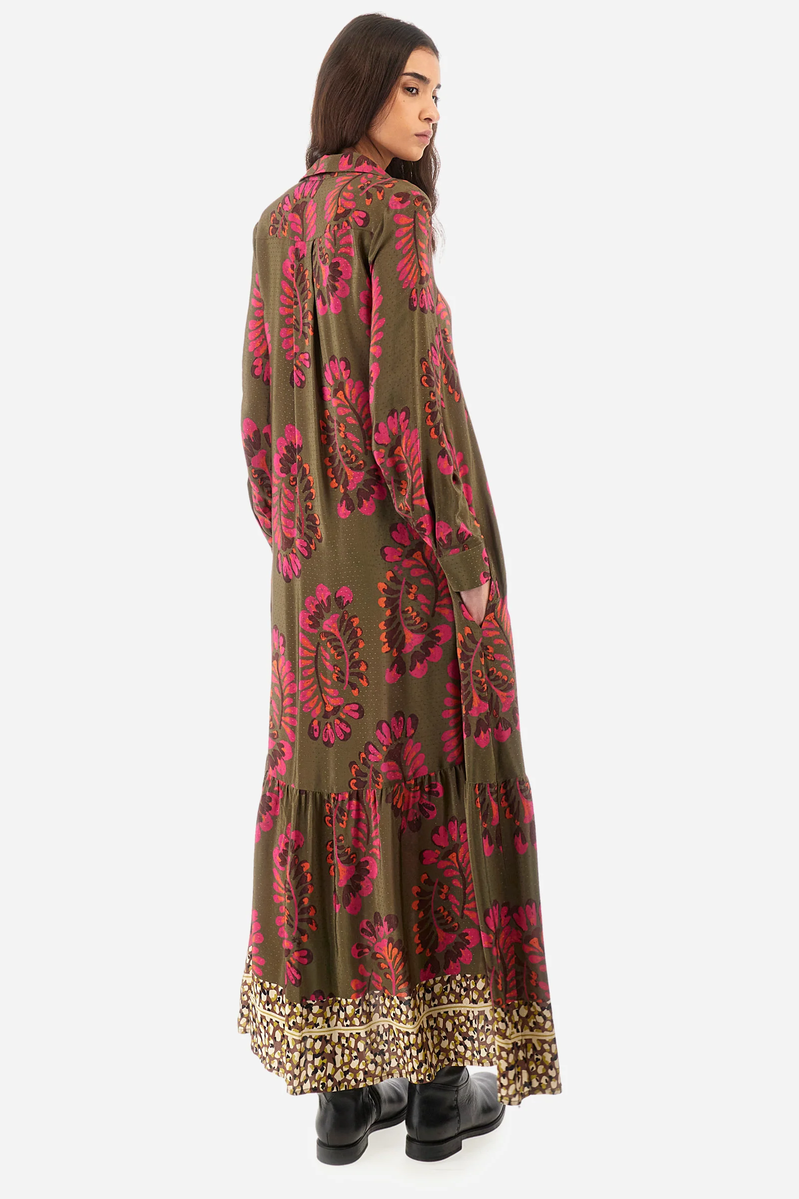 Kleid aus Synthetikgewebe Regular Fit - Yasmeena - Image 4