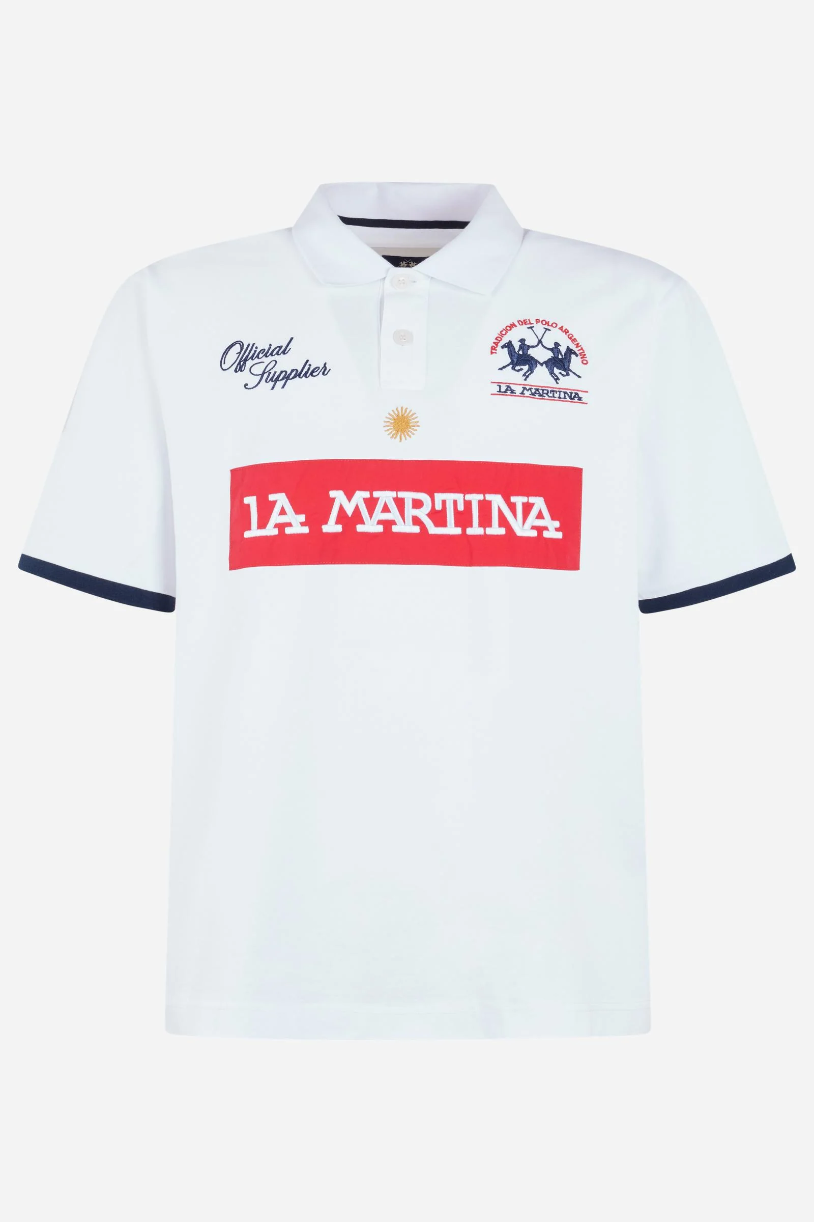 Kurzarm-Poloshirt aus Baumwolljersey – Limited Edition „Official Supplier“ - Image 5