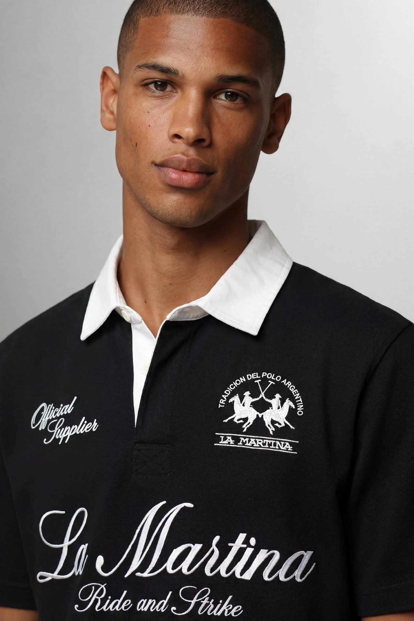 Kurzarm-Poloshirt aus Baumwolljersey – Limited Edition „Ride and Strike“ - Image 3