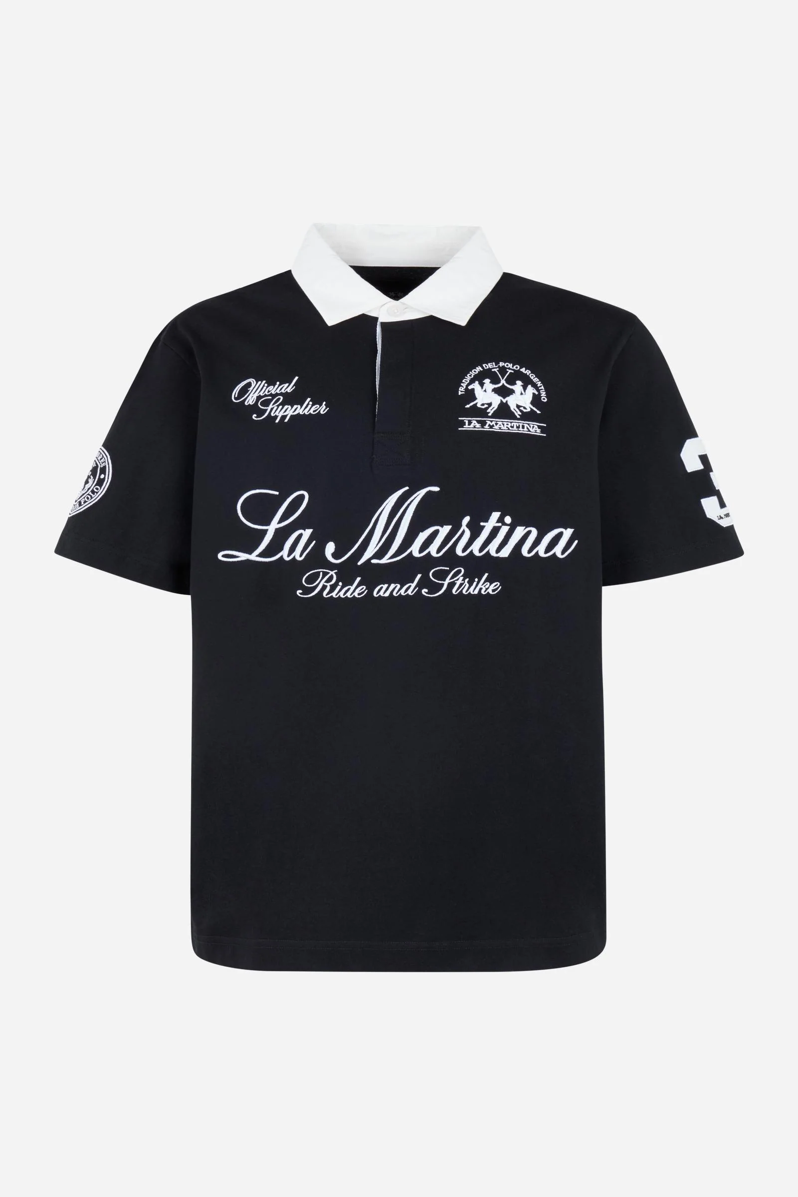 Kurzarm-Poloshirt aus Baumwolljersey – Limited Edition „Ride and Strike“ - Image 5