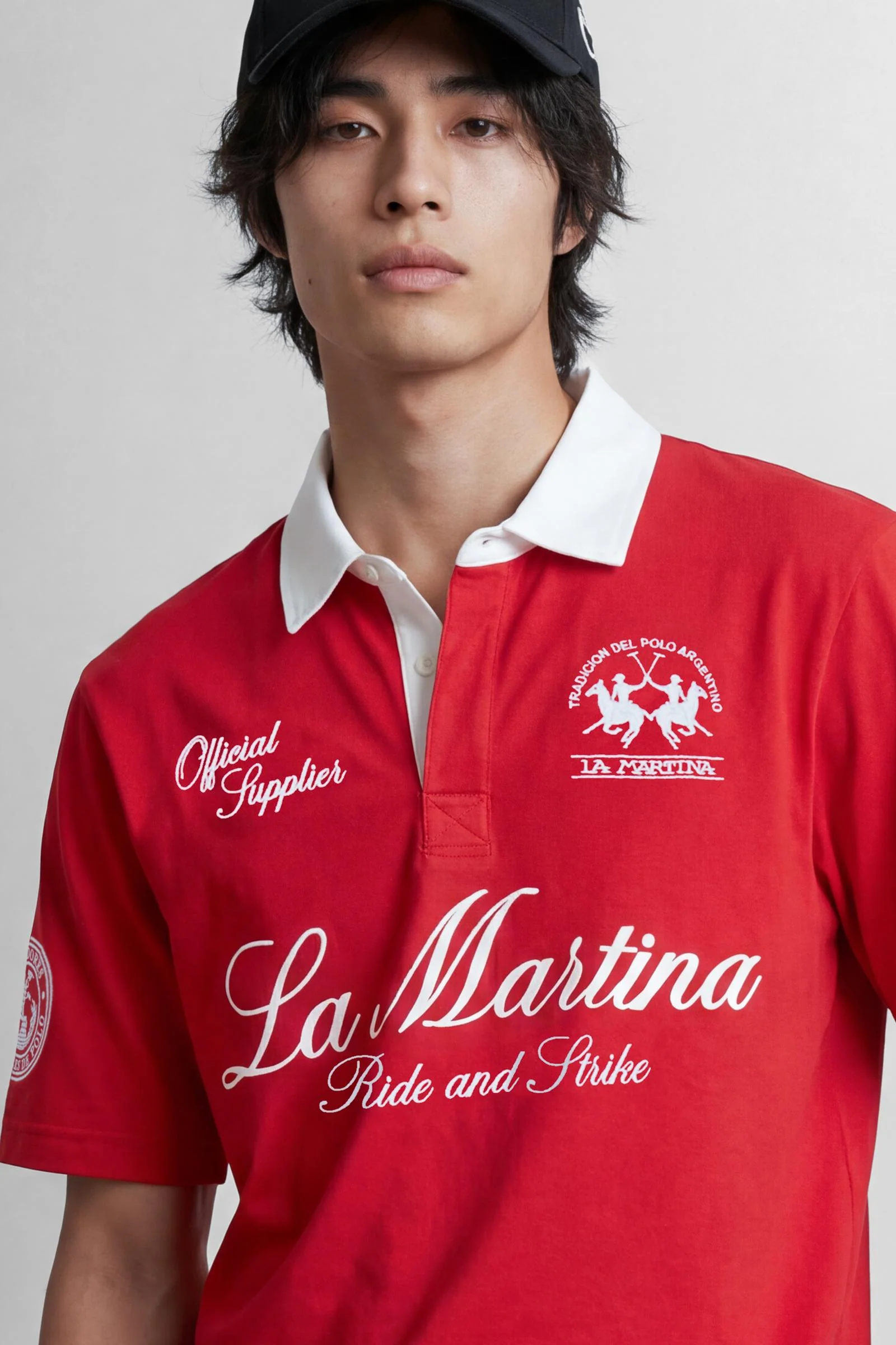 Kurzarm-Poloshirt aus Baumwolljersey – Limited Edition „Ride and Strike“ - Image 3