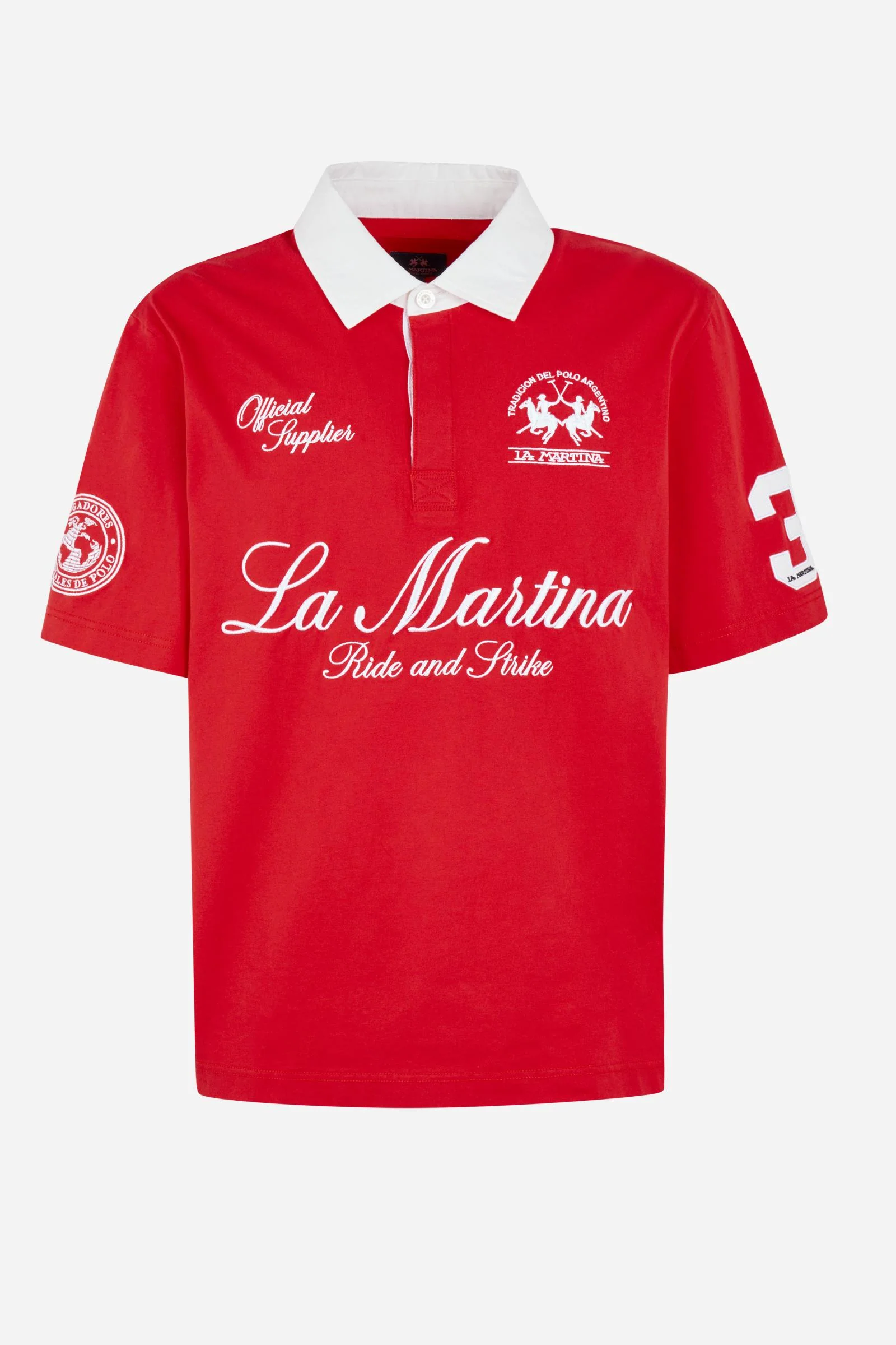 Kurzarm-Poloshirt aus Baumwolljersey – Limited Edition „Ride and Strike“ - Image 5