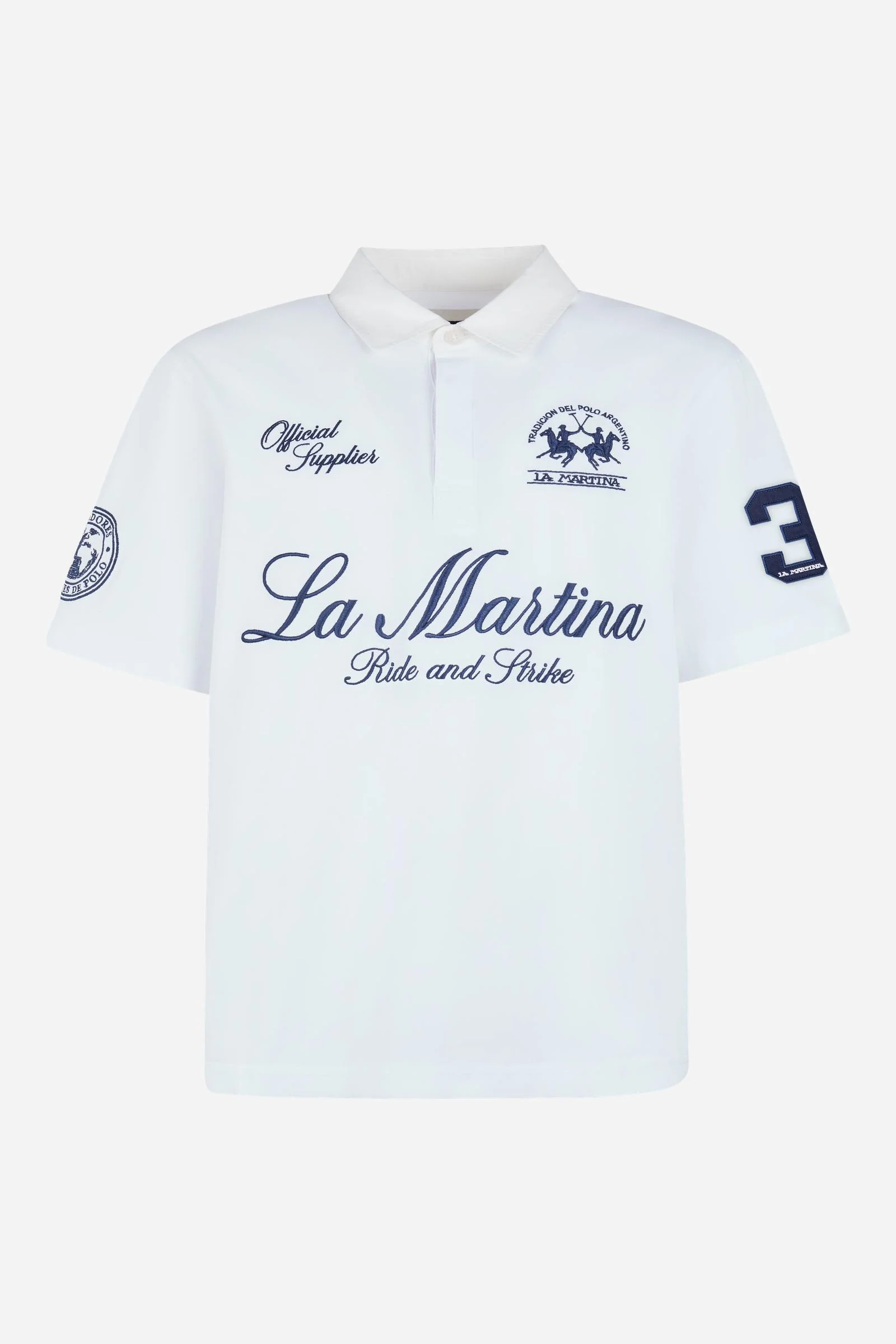 Kurzarm-Poloshirt aus Baumwolljersey – Limited Edition „Ride and Strike“ - Image 5