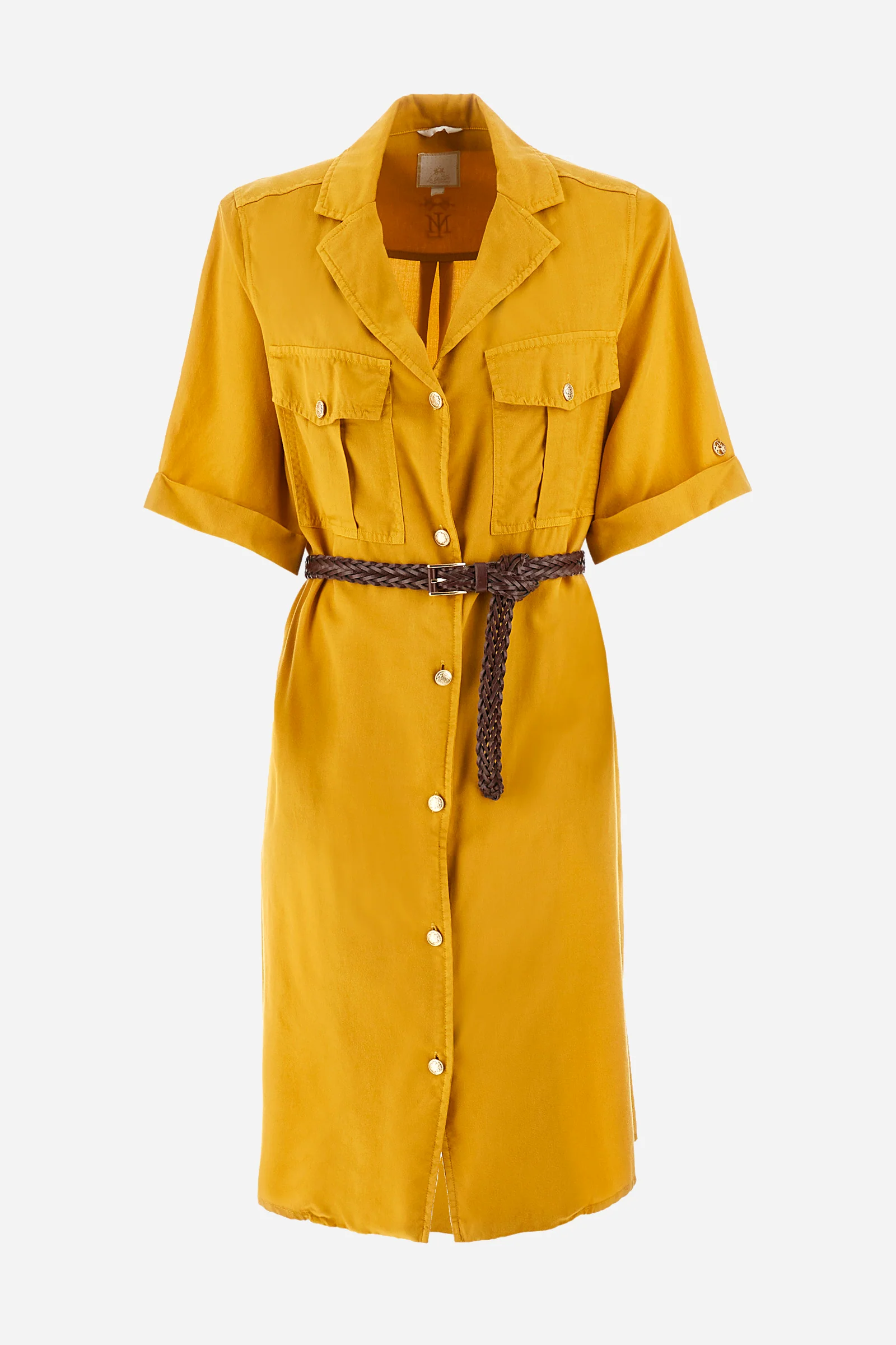 Kurzärmeliges Kleid aus Tencel - Yeruscha - Image 5