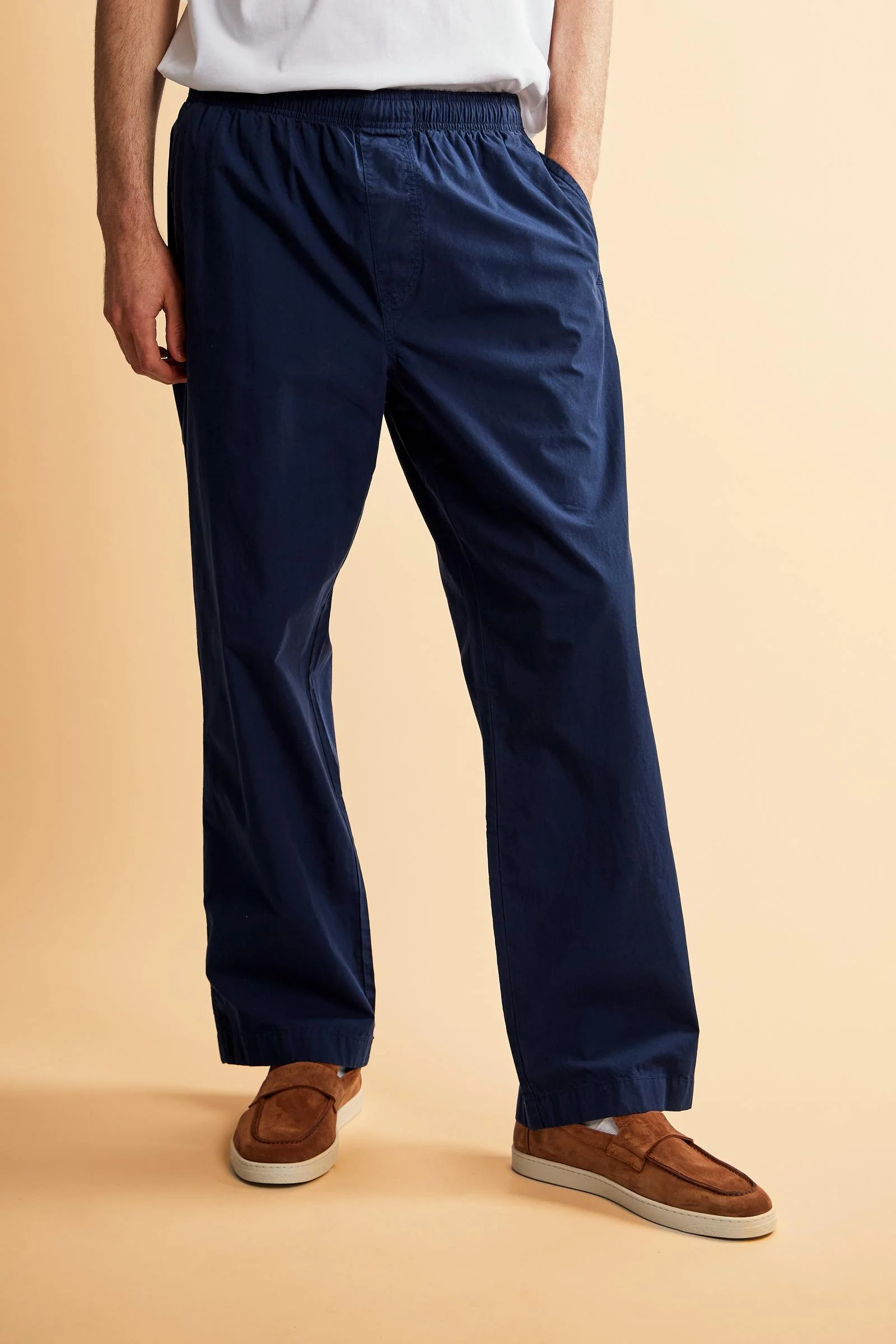 Lange Herrenhose aus Baumwoll-Popeline leicht und atmungsaktiv – Camden