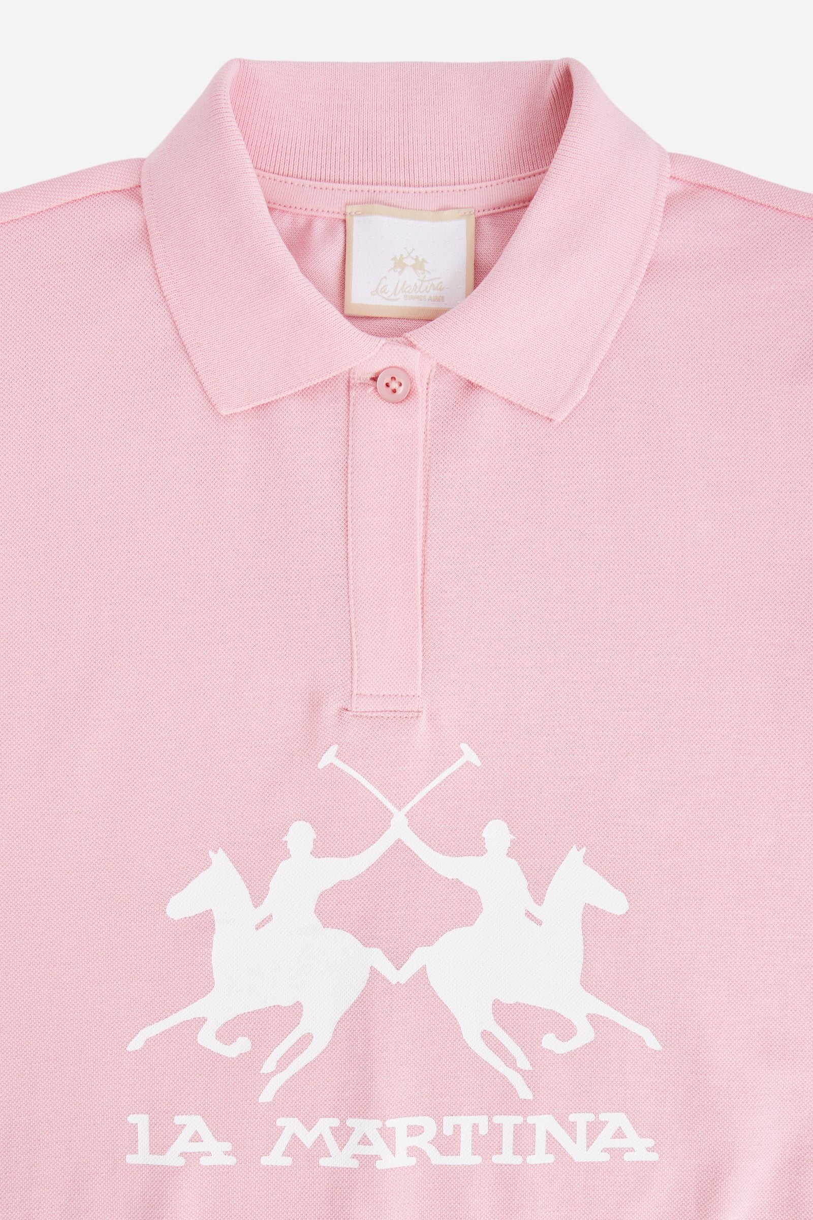 Mädchen-Poloshirt aus Piqué mit Maxi-Logo - Image 3