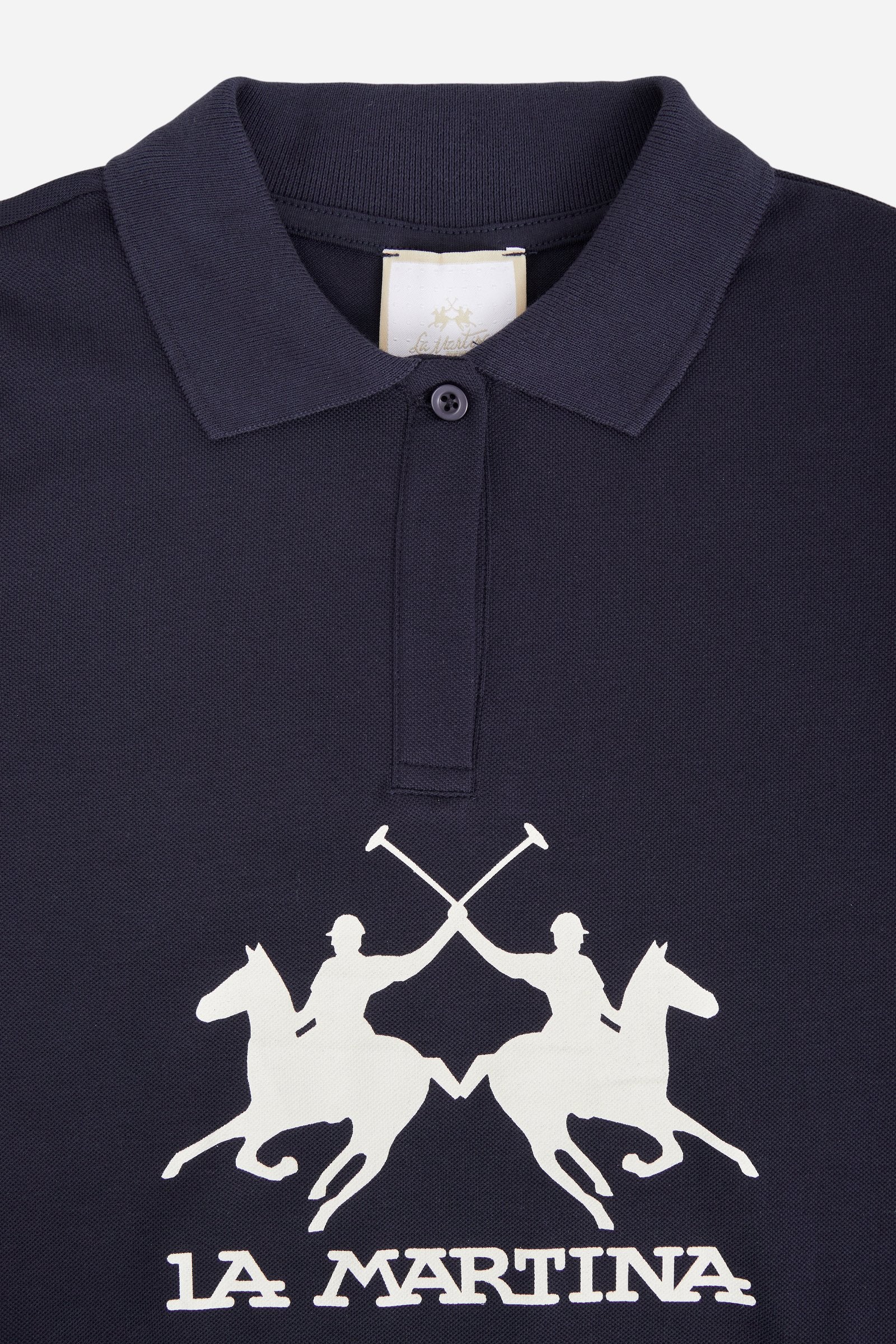 Mädchen-Poloshirt aus Piqué mit Maxi-Logo - Image 3