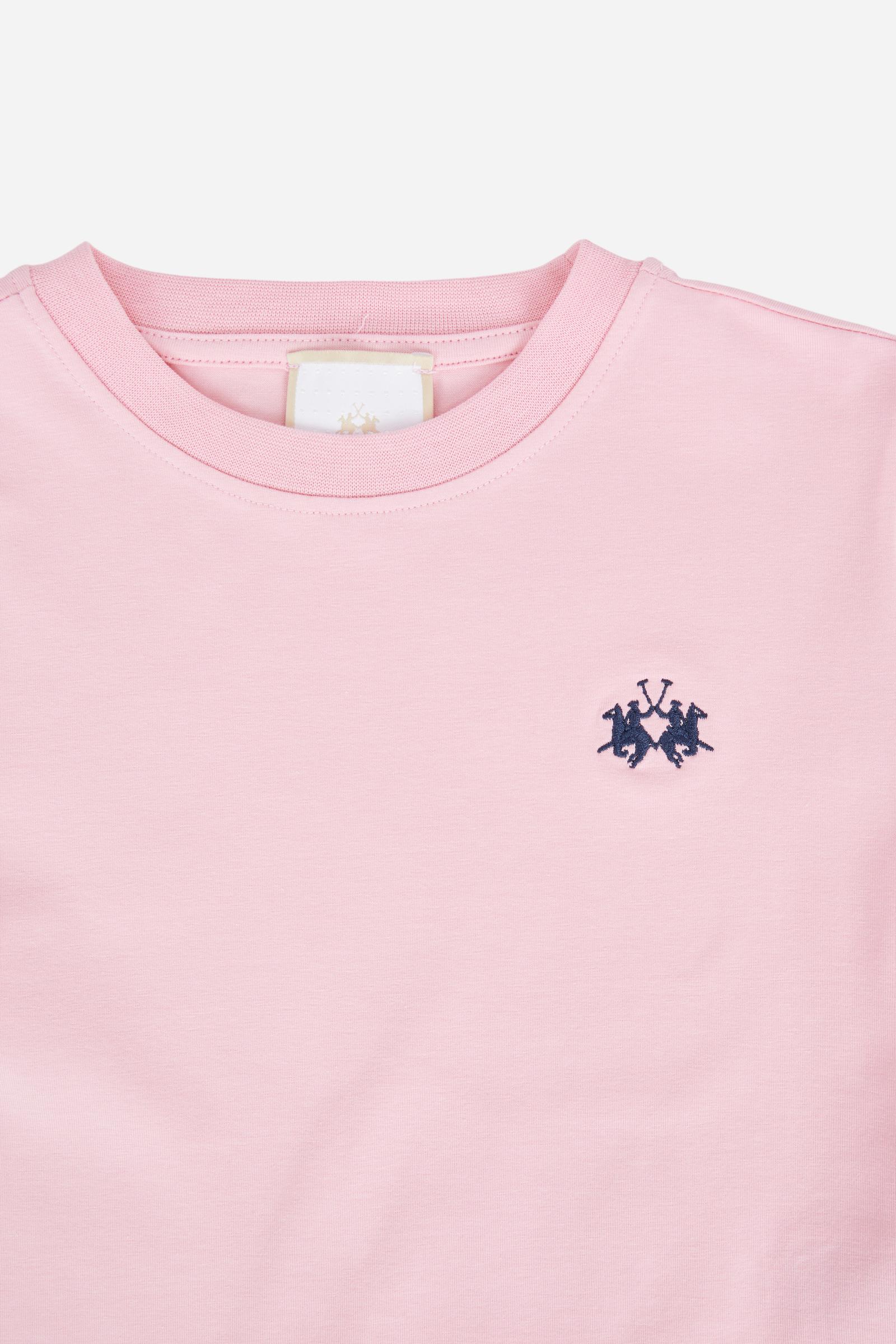 Mädchen-T-Shirt aus Baumwolle mit kleinem Logo - Image 3