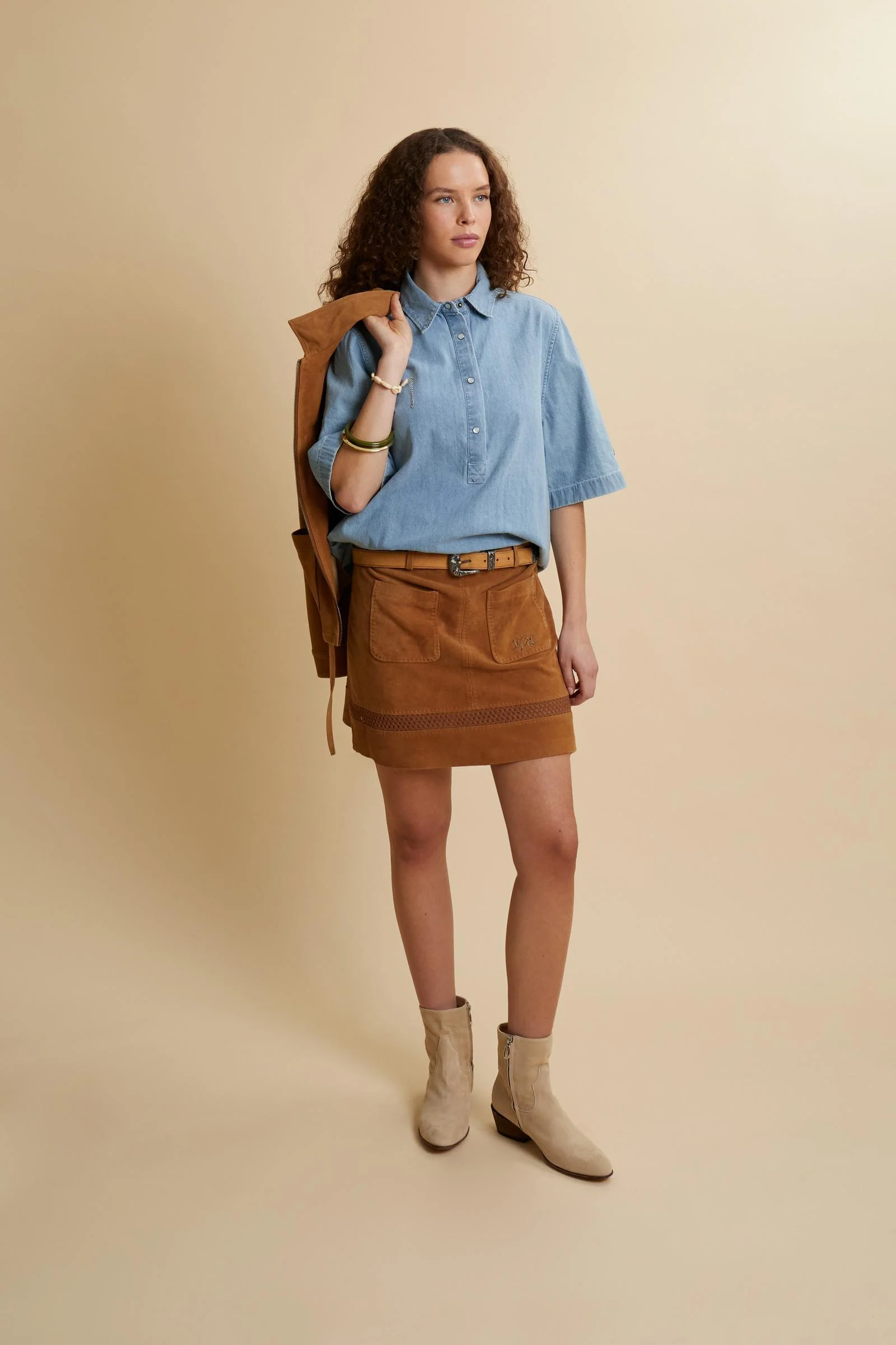 Minirock aus Wildleder - Carlita - Image 2