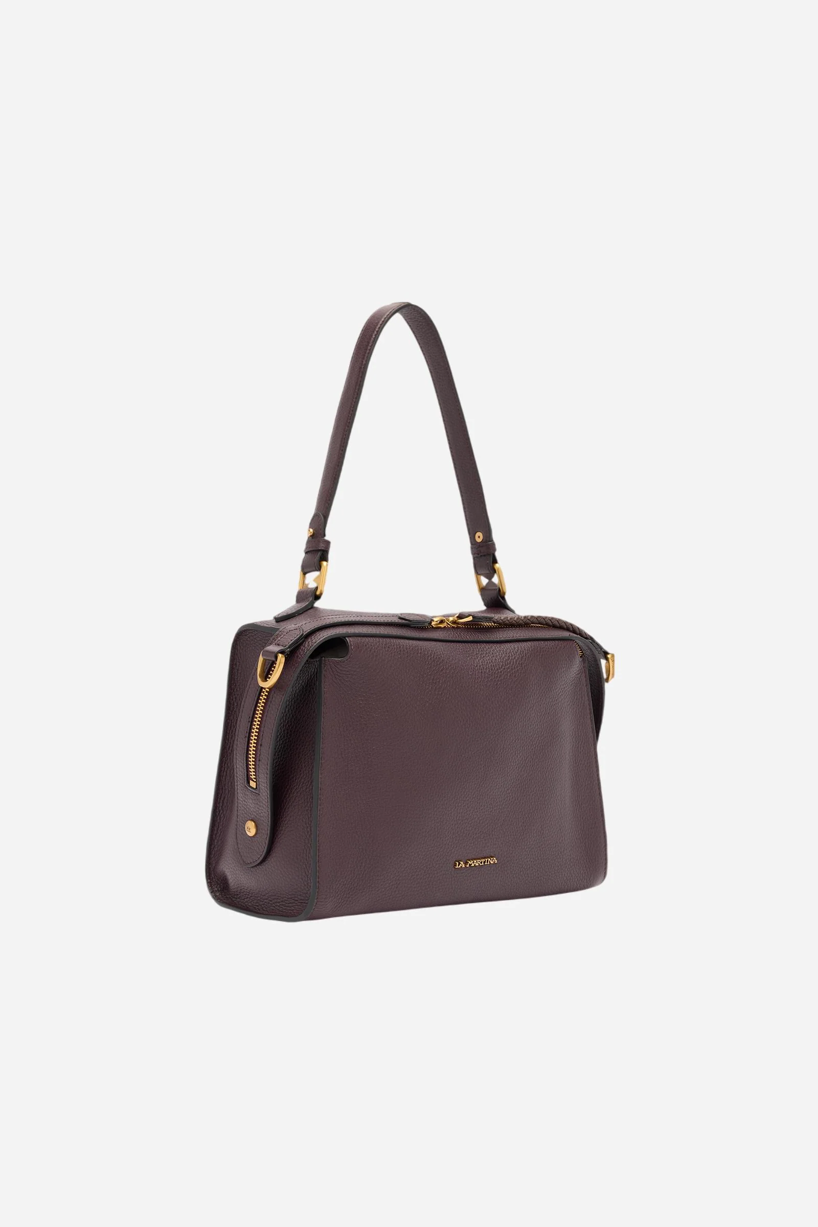 Mittlere Schultertasche aus Vollnarbenleder – Shoulder Medium - Image 3
