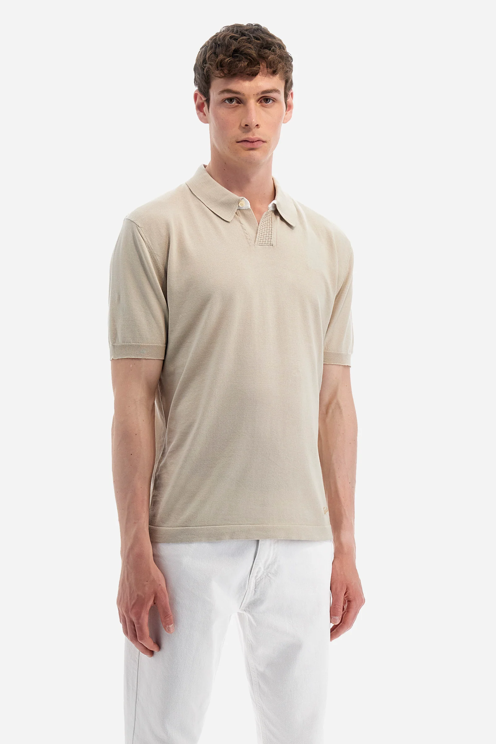 Polo-Shirt aus Baumwollstrick Regular Fit – Yuri
