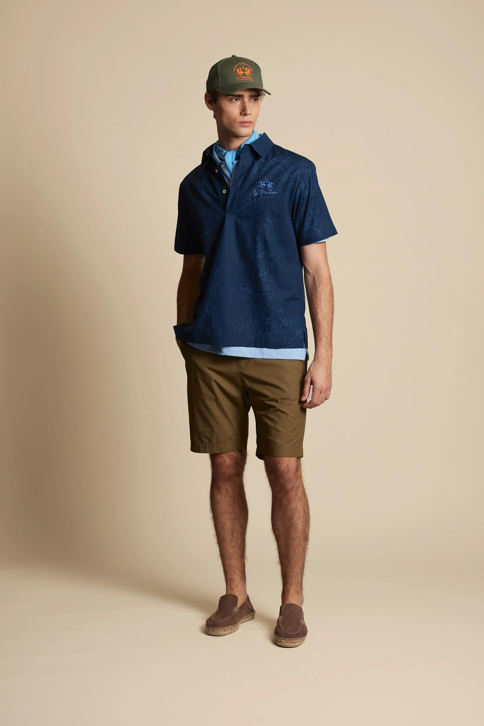 Polohemd aus Popeline mit Blumenprint - Carmelo - Image 2