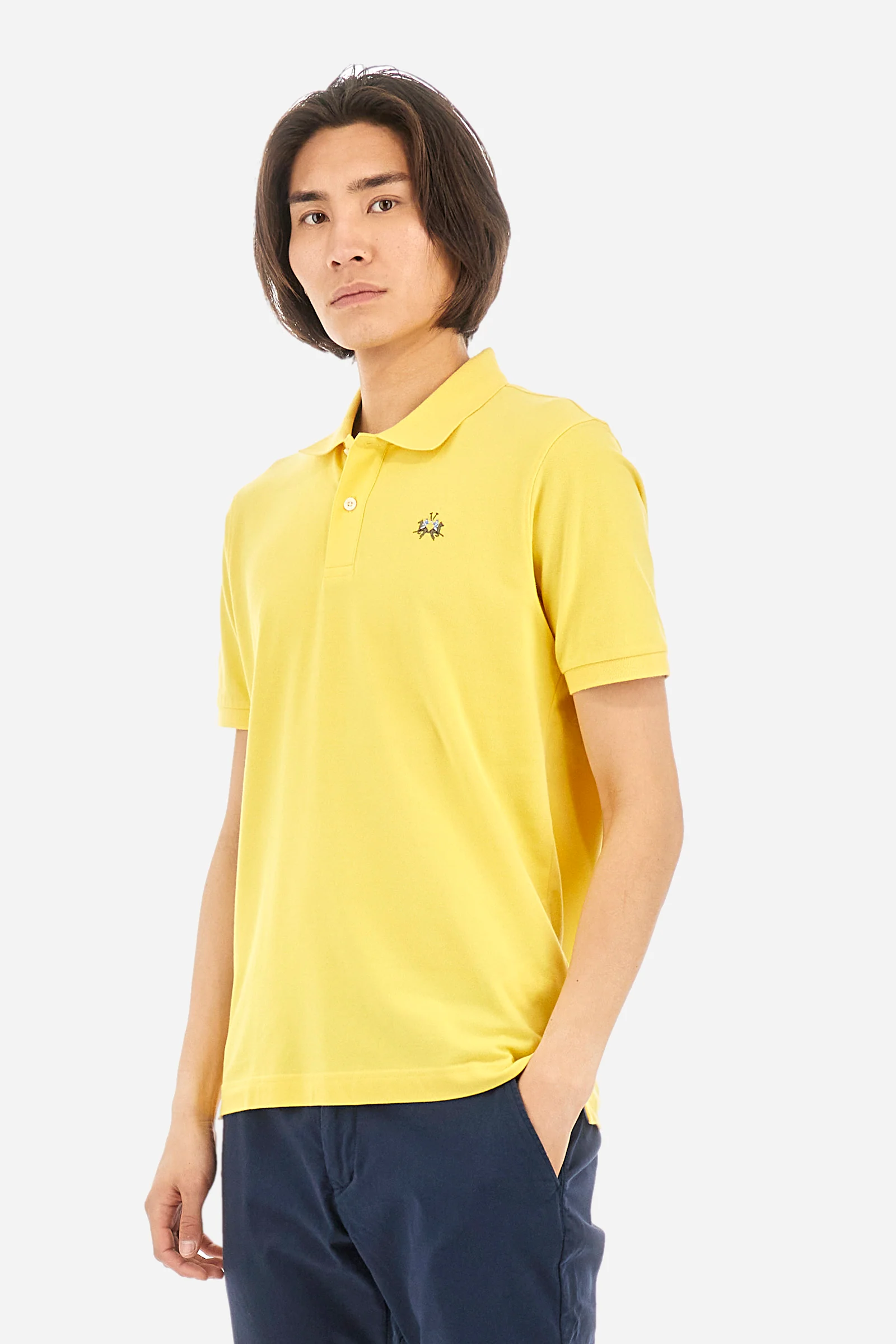 Poloshirt aus Stretch-Baumwolle Slim Fit - Eduardo