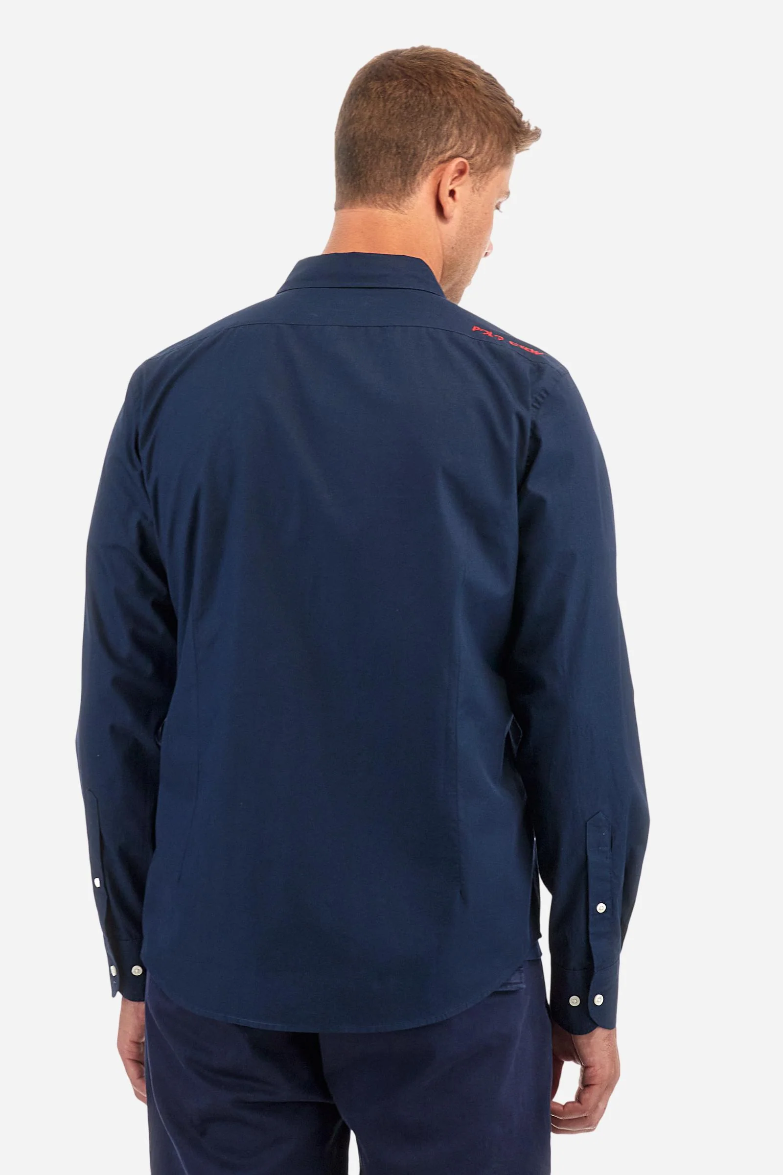 Popeline-Hemd Slim mit Logo - Adolf - Image 4