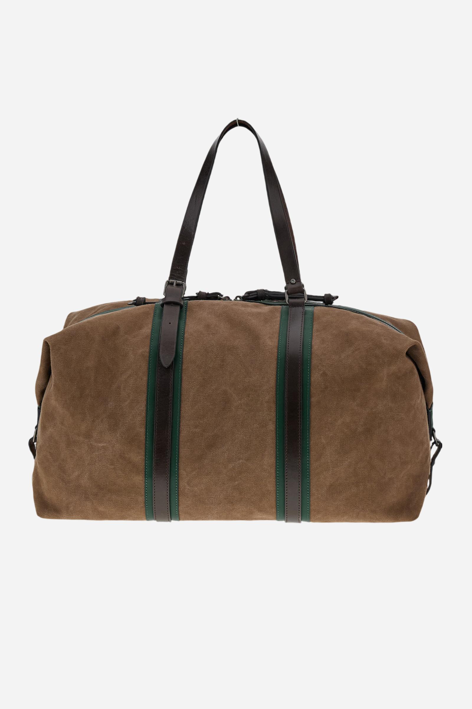 Reisetasche aus gewaschenem Canvas und Leder – Martin - Image 2