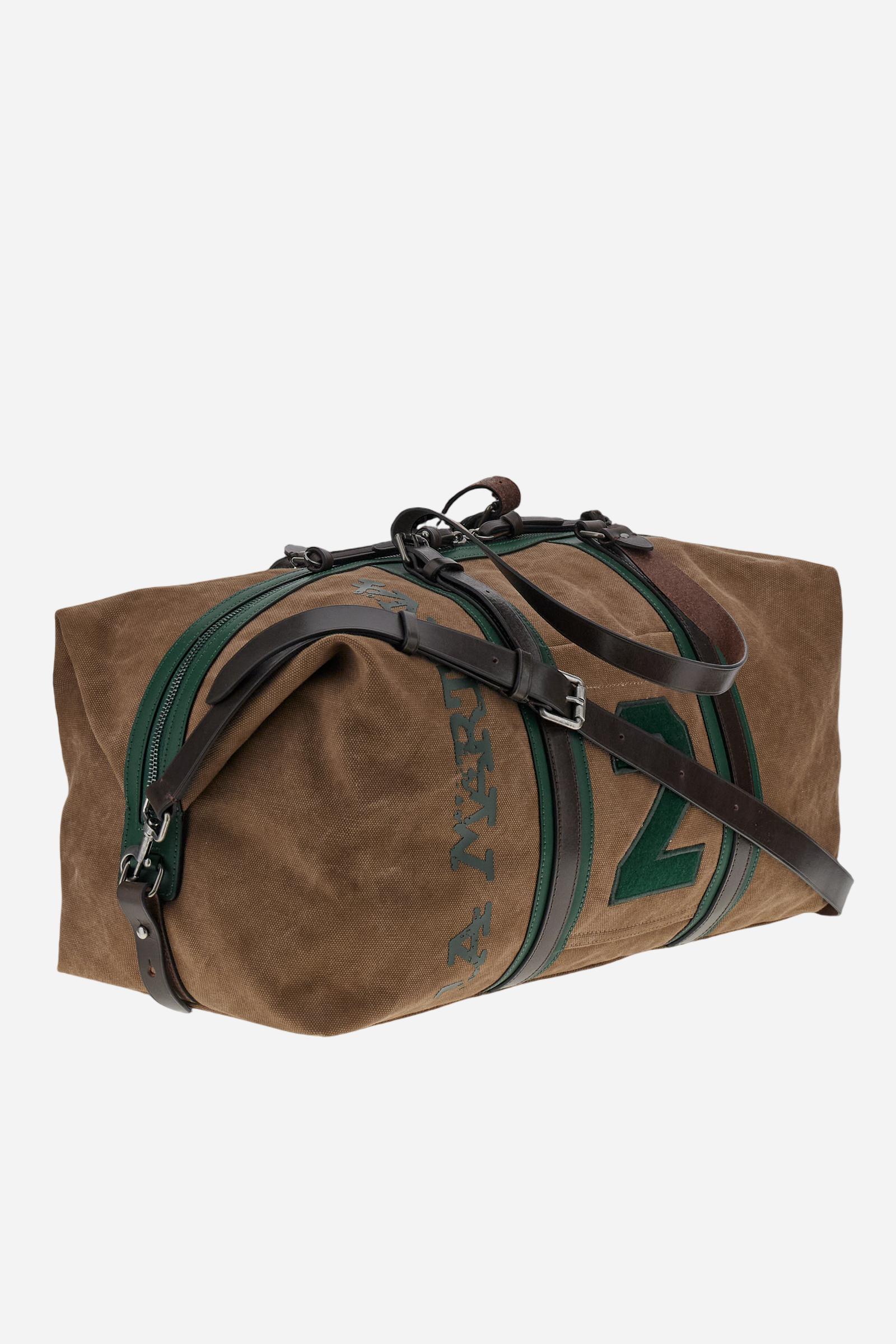 Reisetasche aus gewaschenem Canvas und Leder – Martin - Image 3
