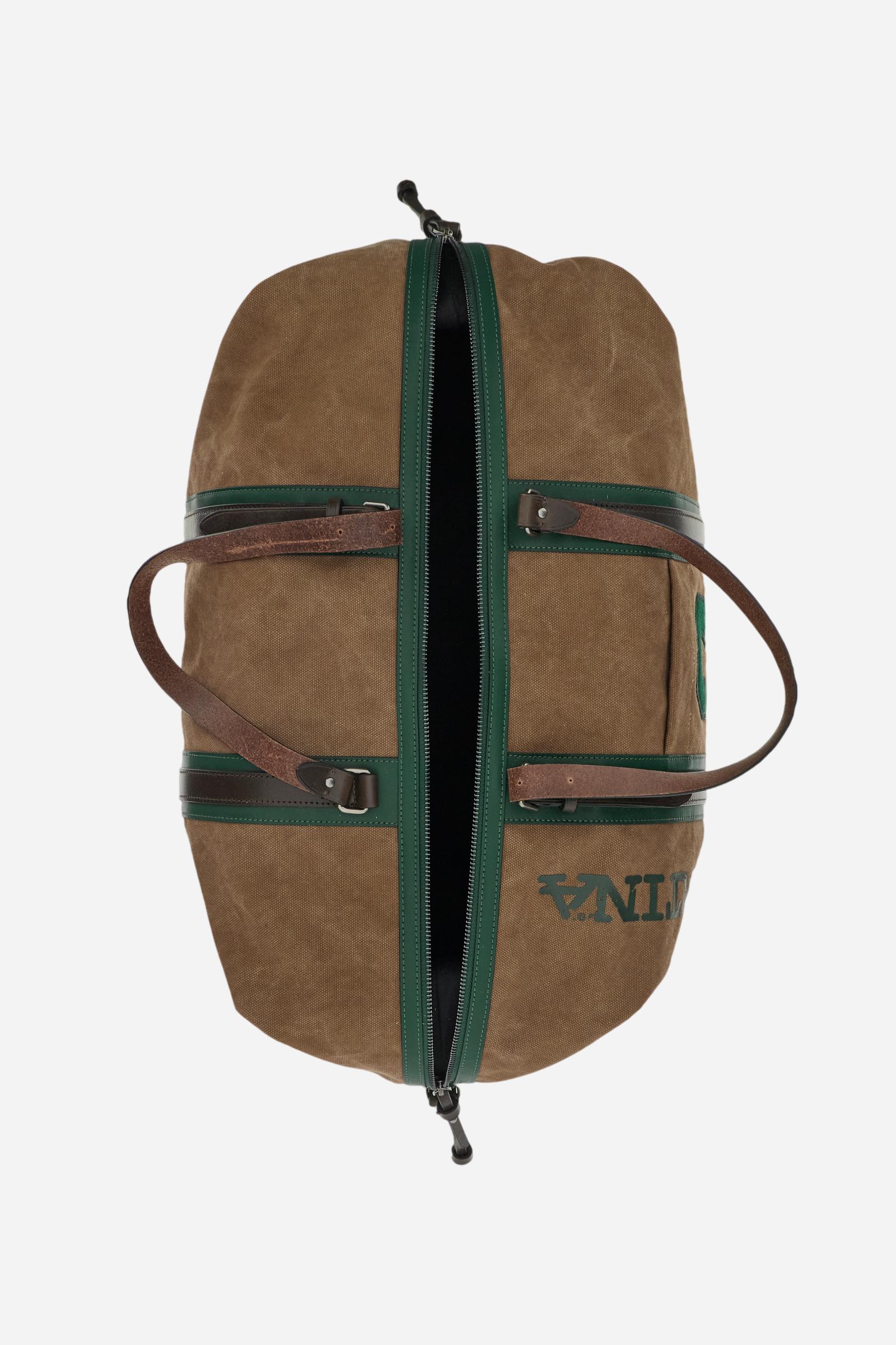 Reisetasche aus gewaschenem Canvas und Leder – Martin - Image 4
