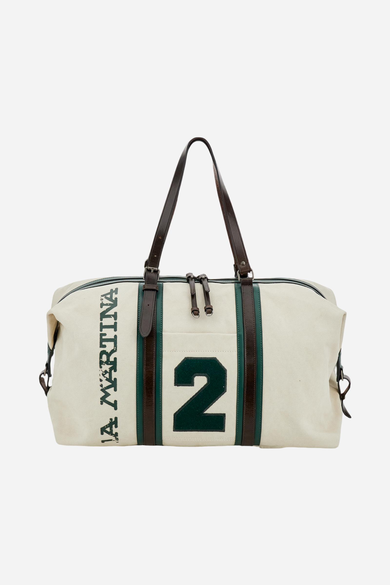 Reisetasche aus gewaschenem Canvas und Leder - Martin's