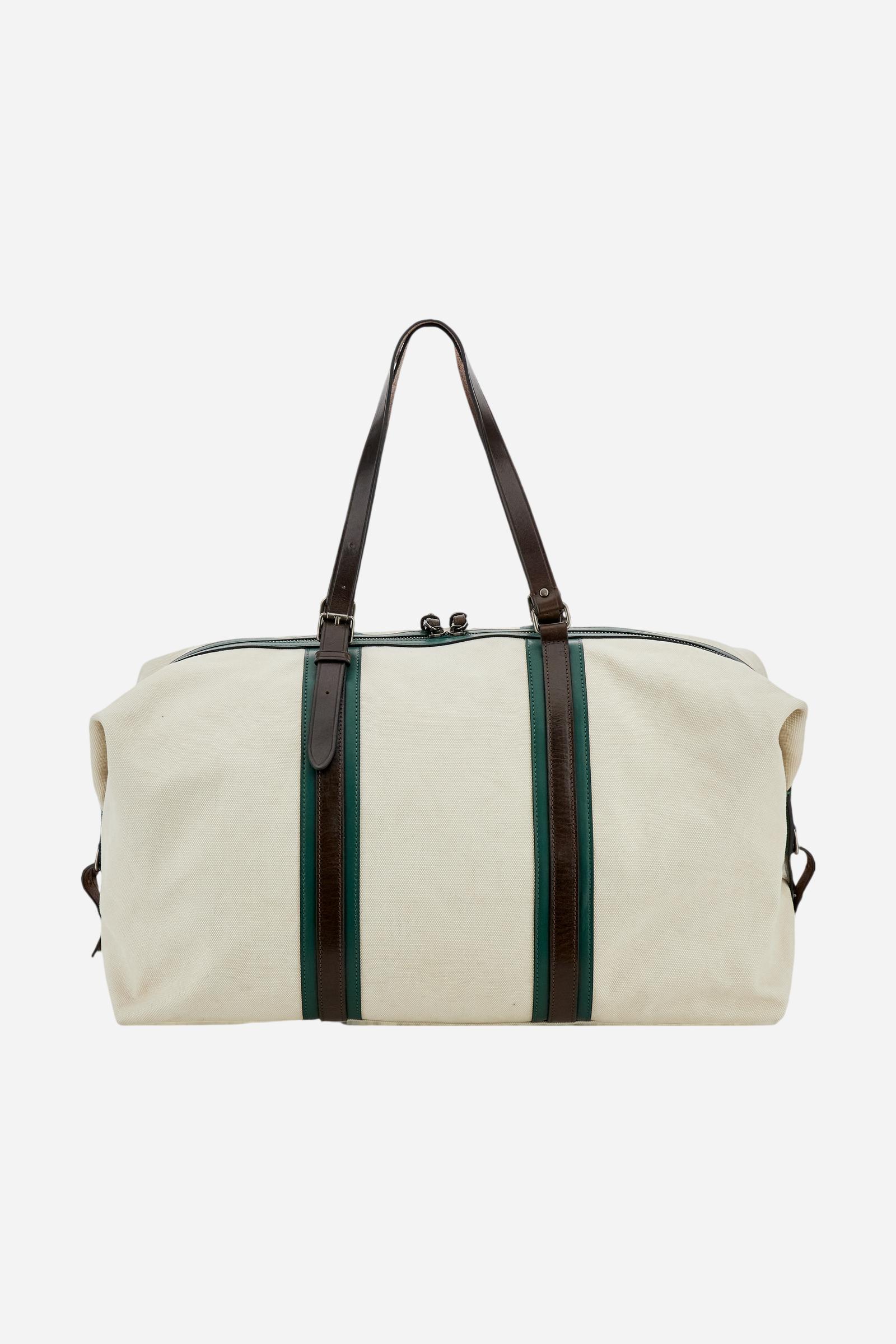 Reisetasche aus gewaschenem Canvas und Leder - Martin's - Image 2