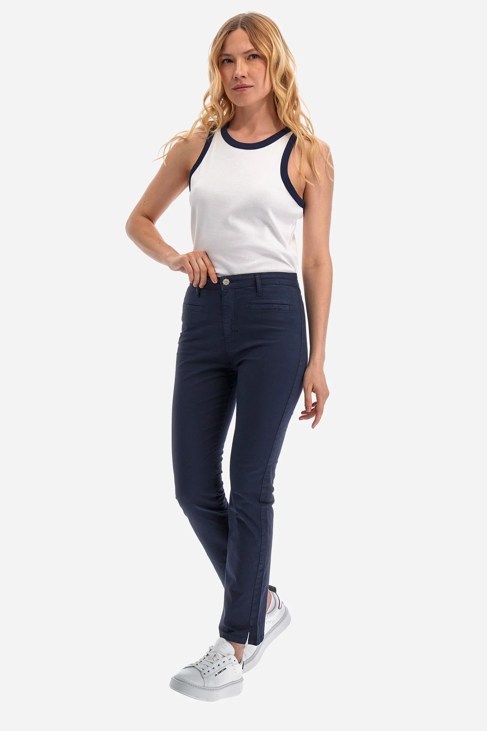 Röhrenhose aus Stretch-Baumwolle Regular Fit – Yessika - Image 2