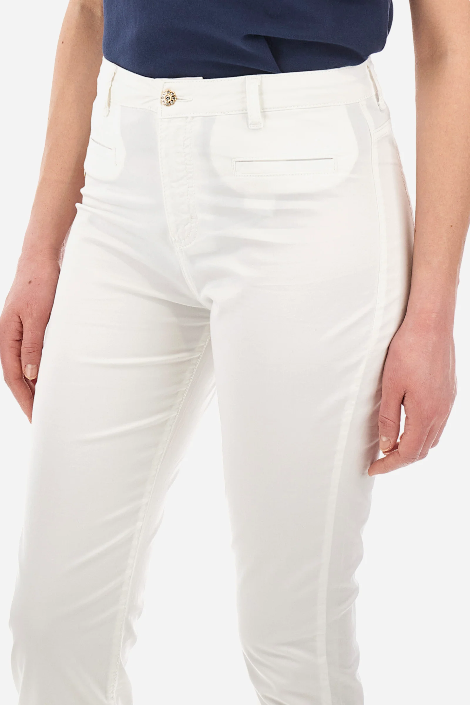 Röhrenhose aus Stretch-Baumwolle Regular Fit – Yessika - Image 3