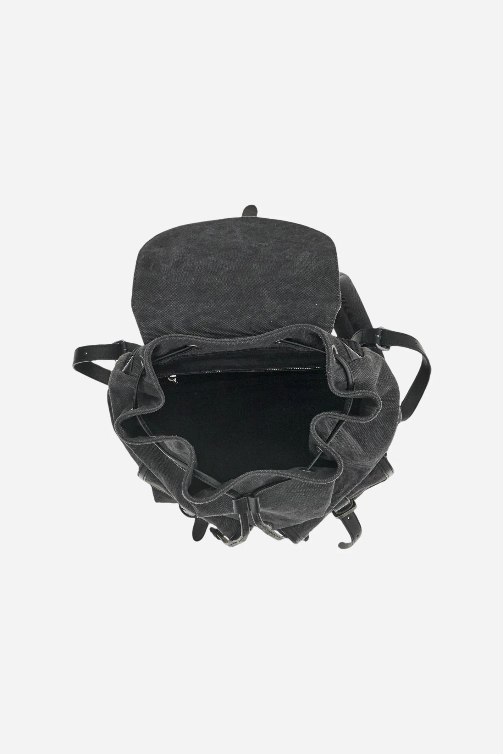 Rucksack aus gewaschenem Canvas und Leder – Matteo - Image 4