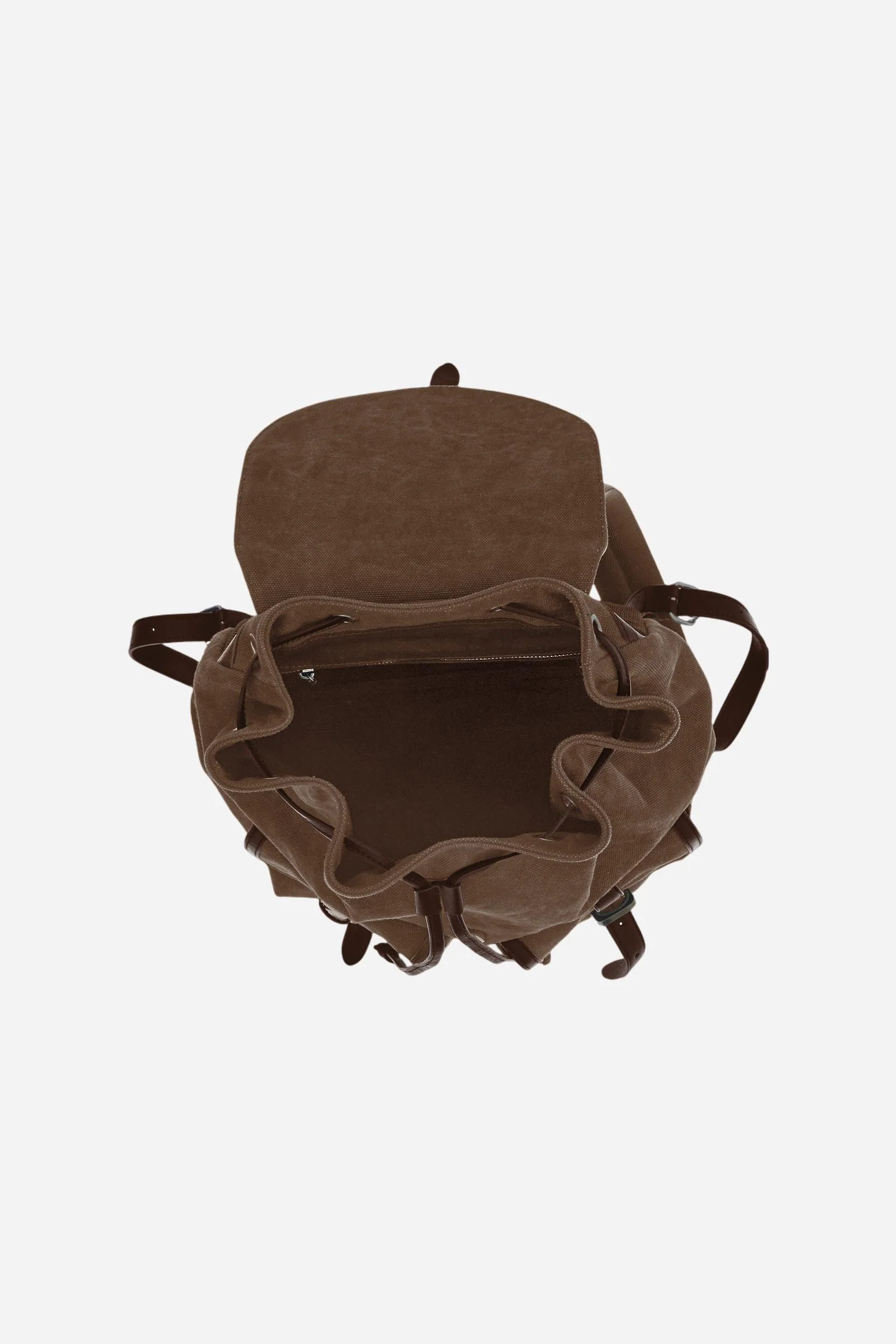 Rucksack aus gewaschenem Canvas und Leder – Matteo - Image 4