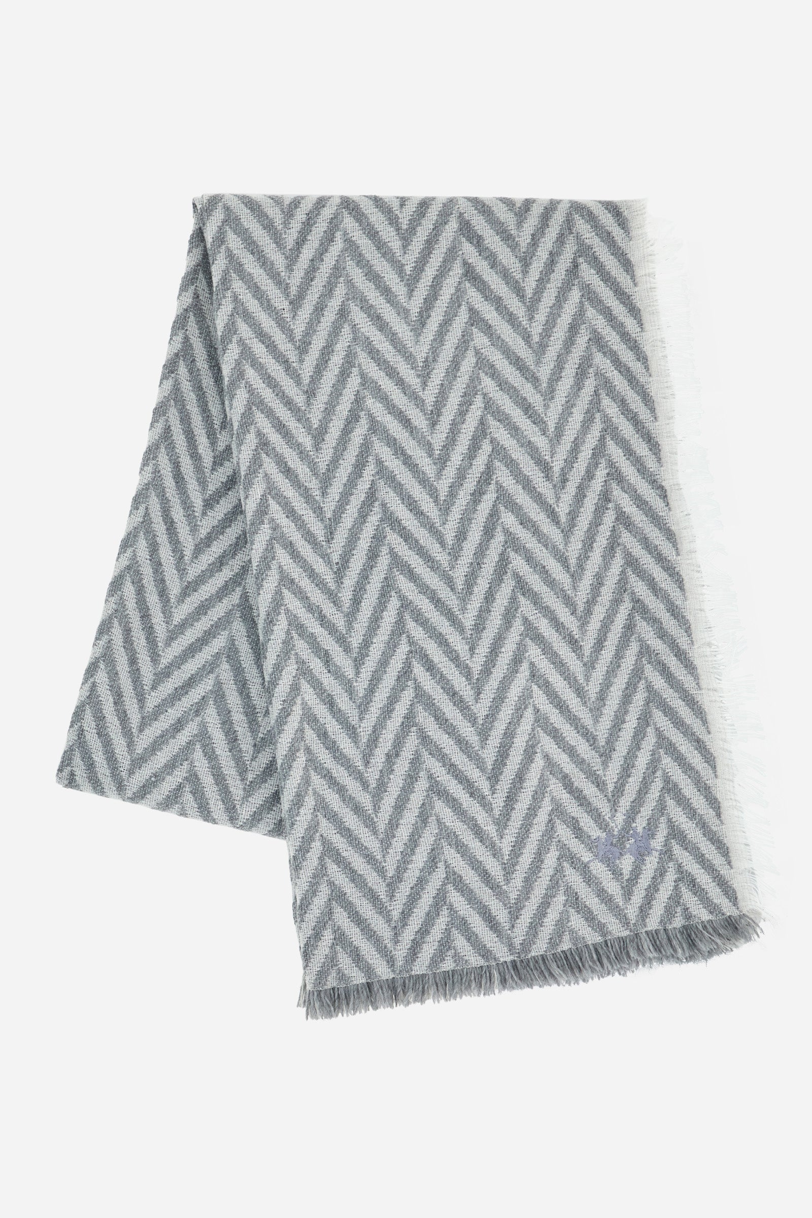 Schal mit seitlichen Fransen aus Stoff - Image 3