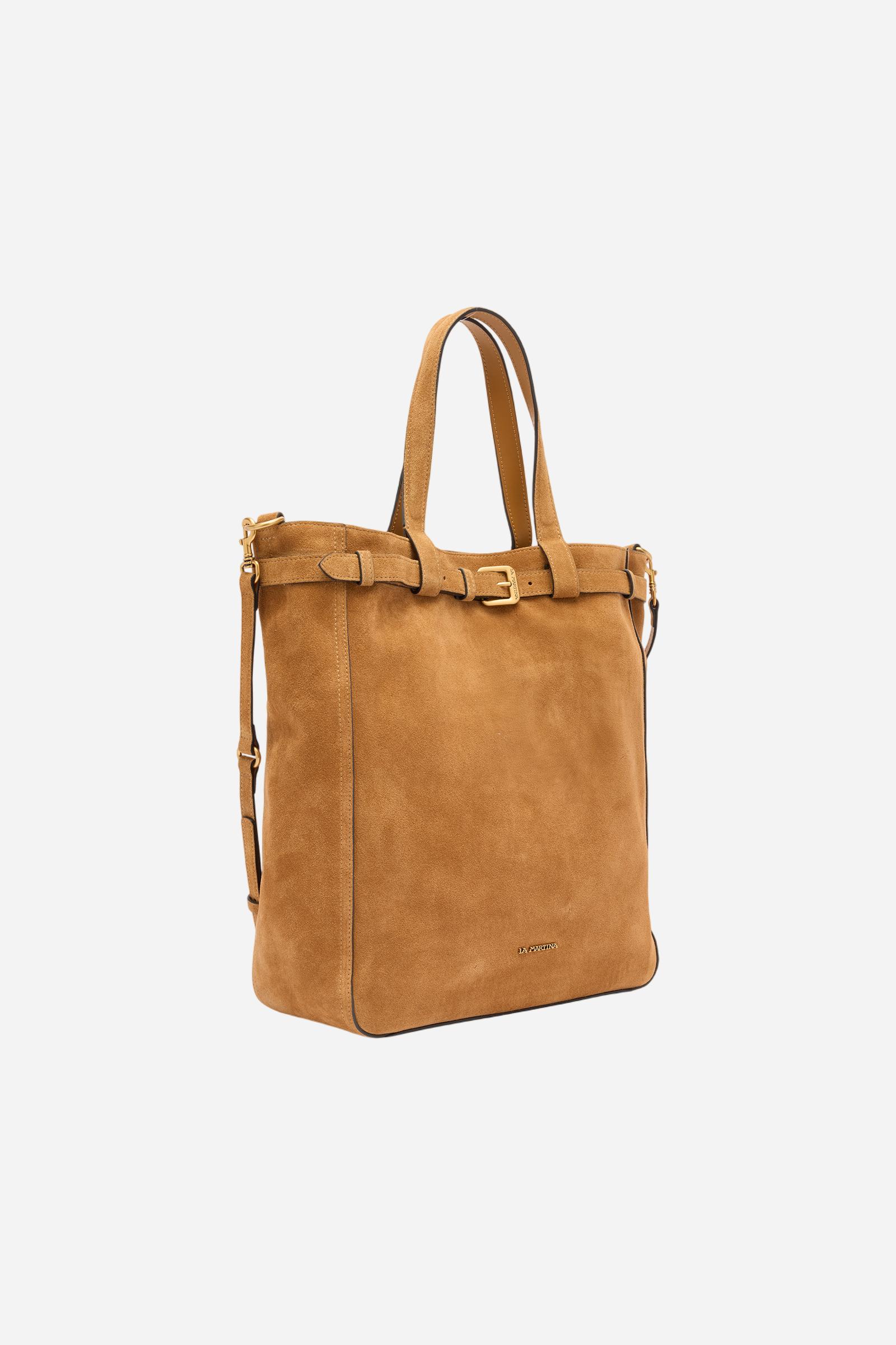 Shopper aus Veloursleder – Etherea - Image 3