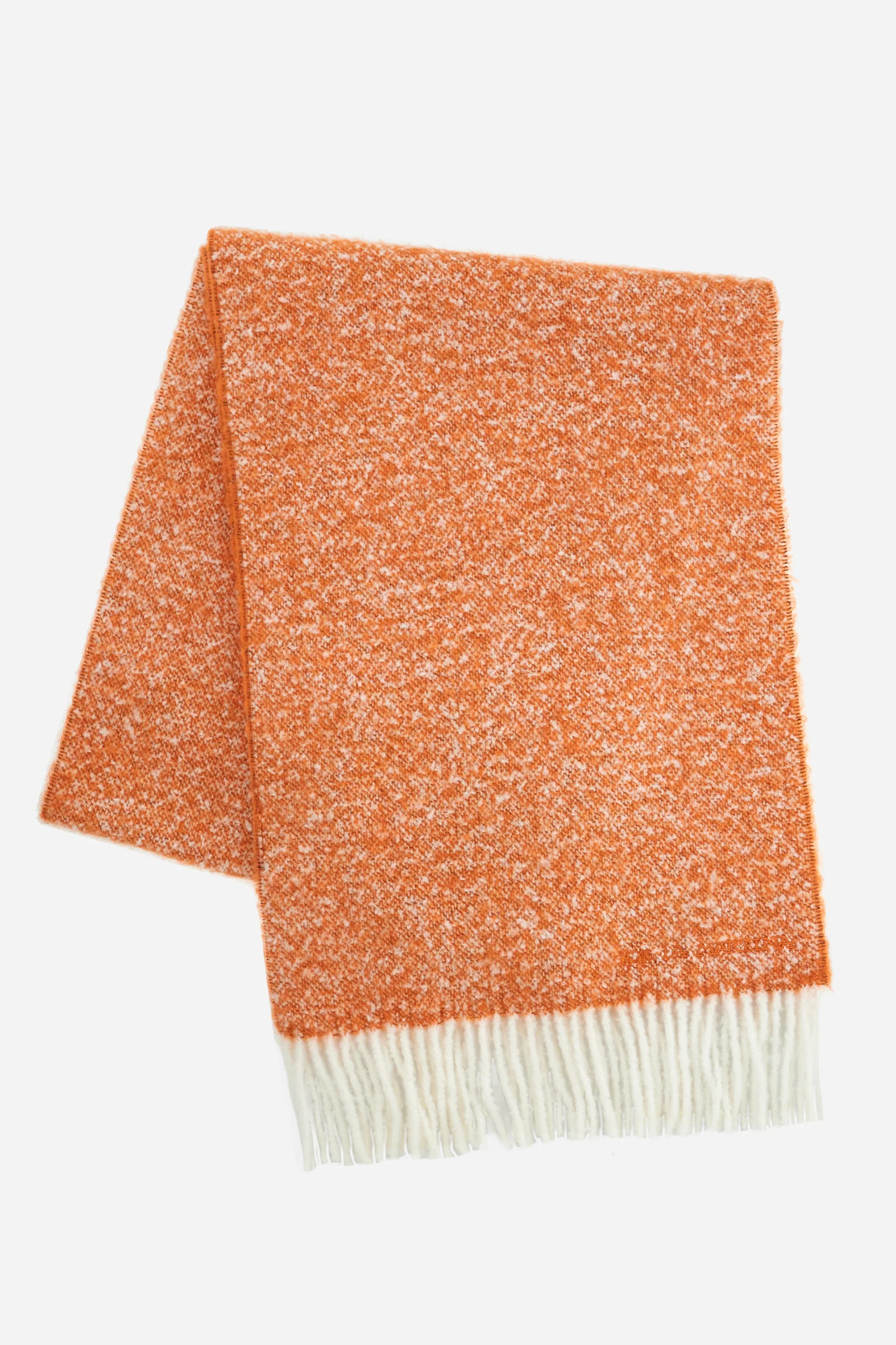 Unisex Schal mit Fransen aus Wollmischung